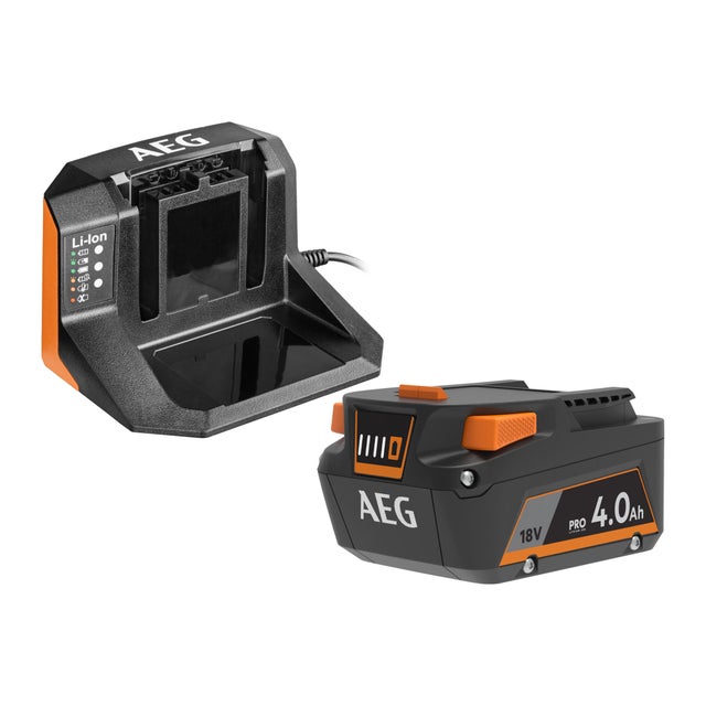 Pack batterie 18V 4Ah + Chargeur - AEG - SETL1840S