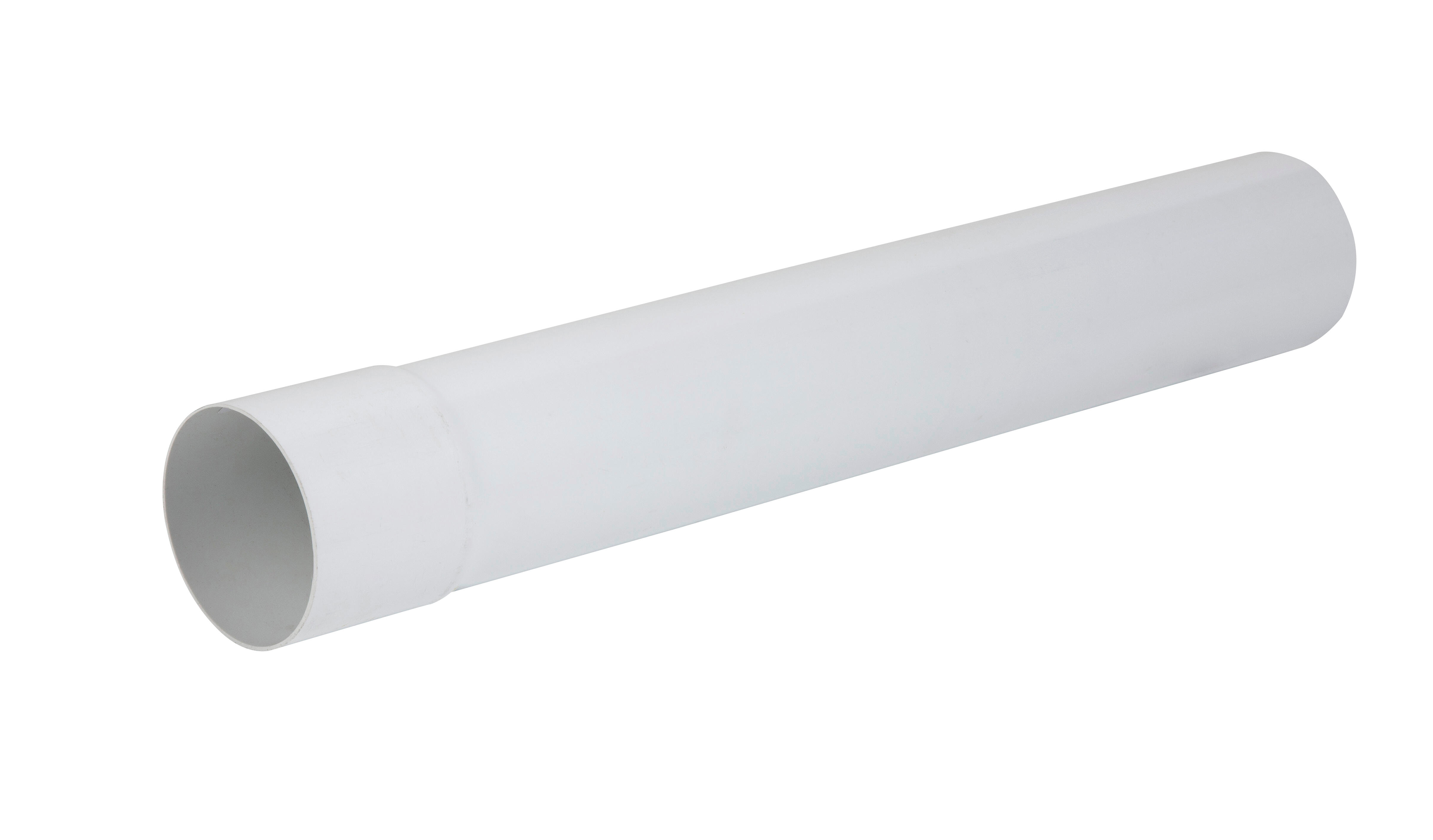 Tuyau de descente PVC blanc Diam.80 mm Long.4 m - GIRPI - 2