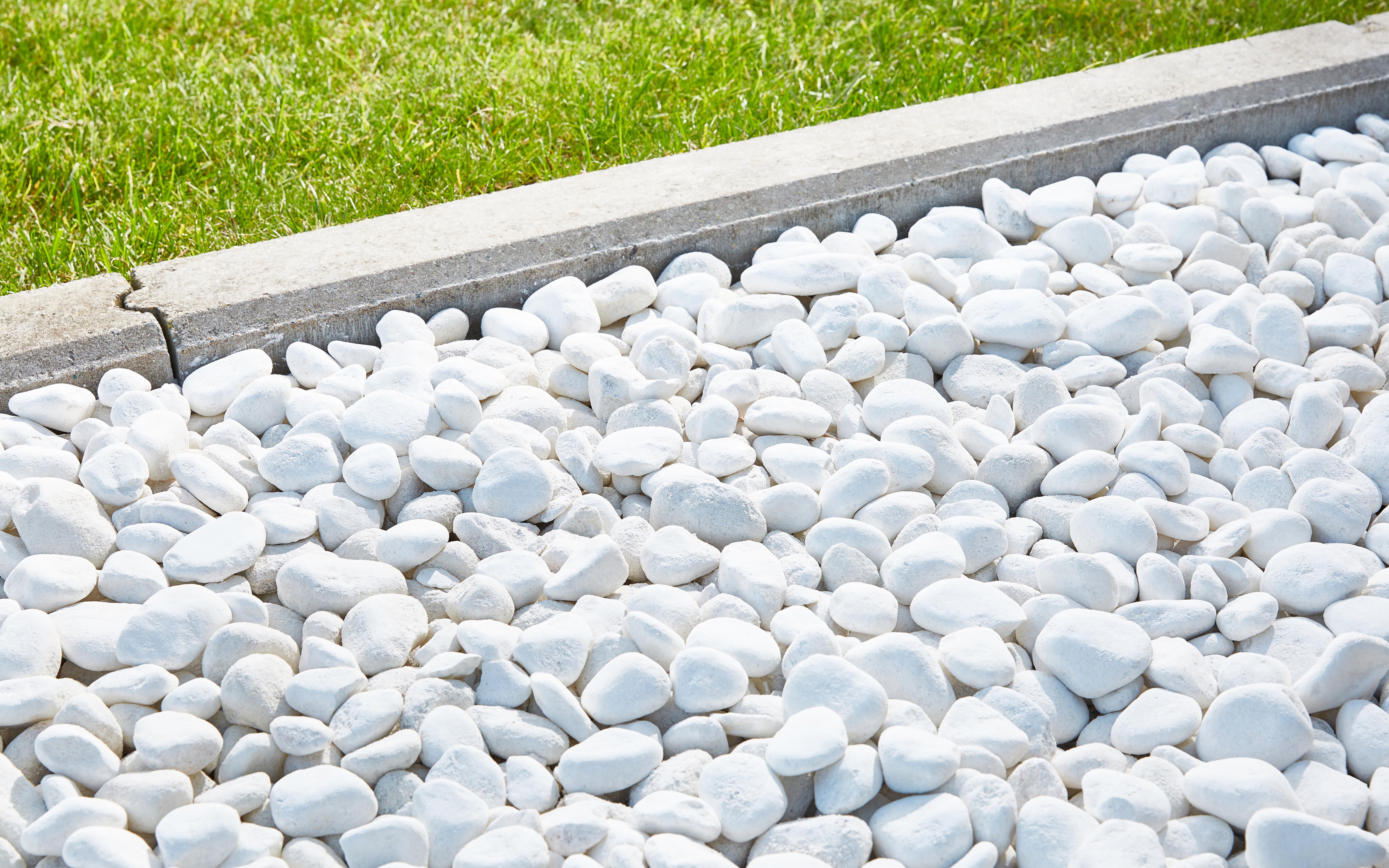 Sac galet décoratif blanc 40/60 mm, 25 kg - 2