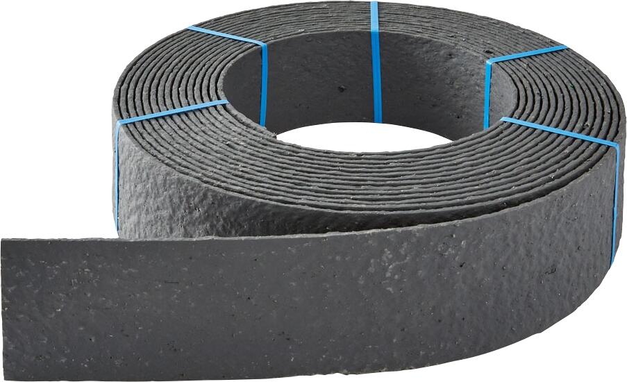 Bordure rouleau PVC gris Ep.0,7 x H.14 cm Long.20 m - 2