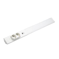REGLETA LED 18W 2xSCHUKOS + USB A/C - 1