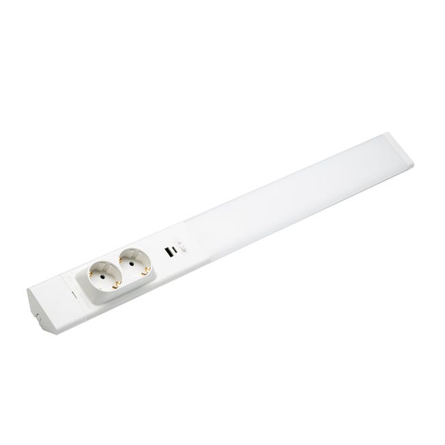 REGLETA LED 18W 2xSCHUKOS + USB A/C - 1