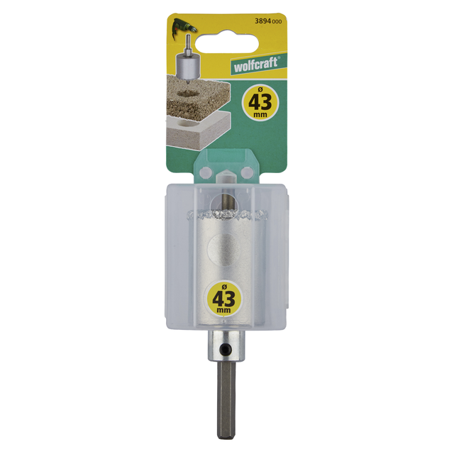 Scie cloche pour parpaing et materiaux tendres Diam.43 mm - WOLFCRAFT