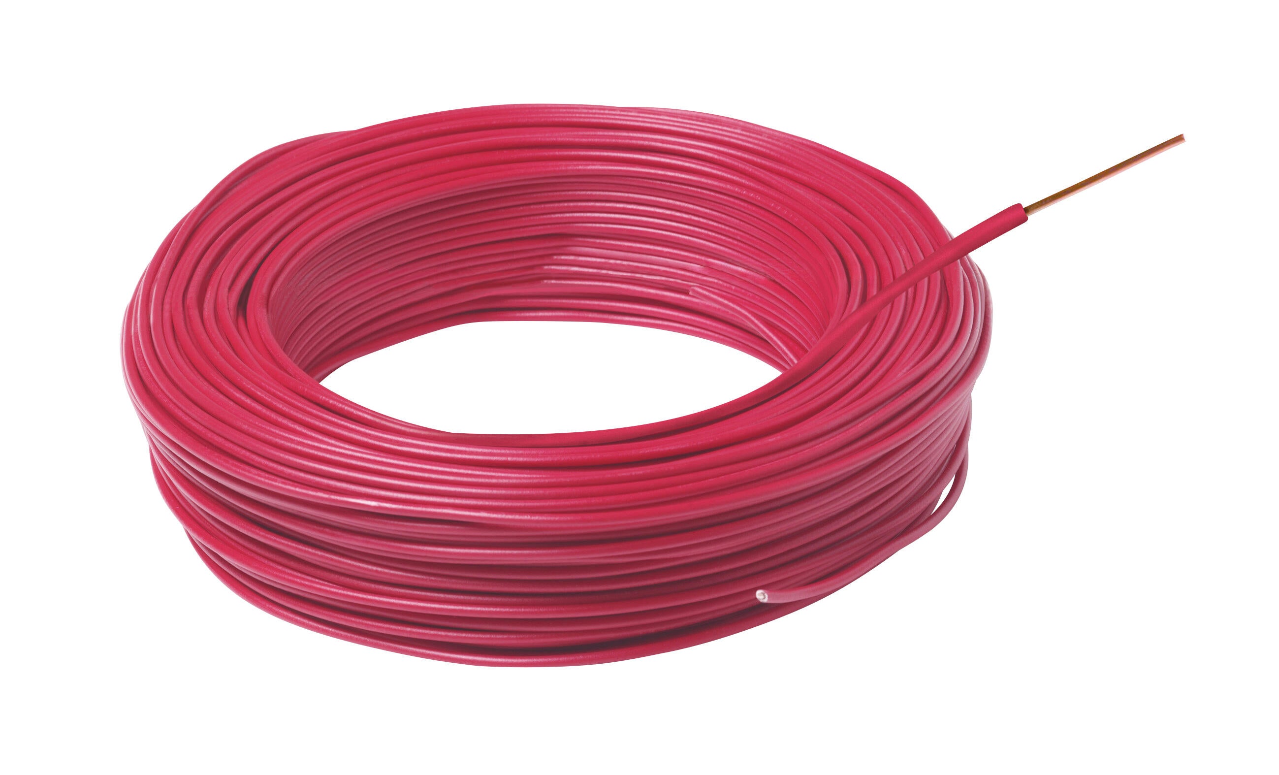 Fil électrique HO7VU 1.5 mm² rouge 10 m  - MIGUELEZ SL - 3