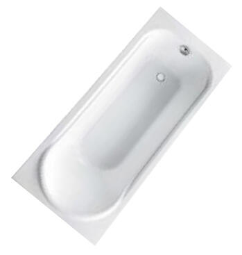 Baignoire rectangulaire blanche L.170 x l.75 cm Bahia - VALENTIN - 3