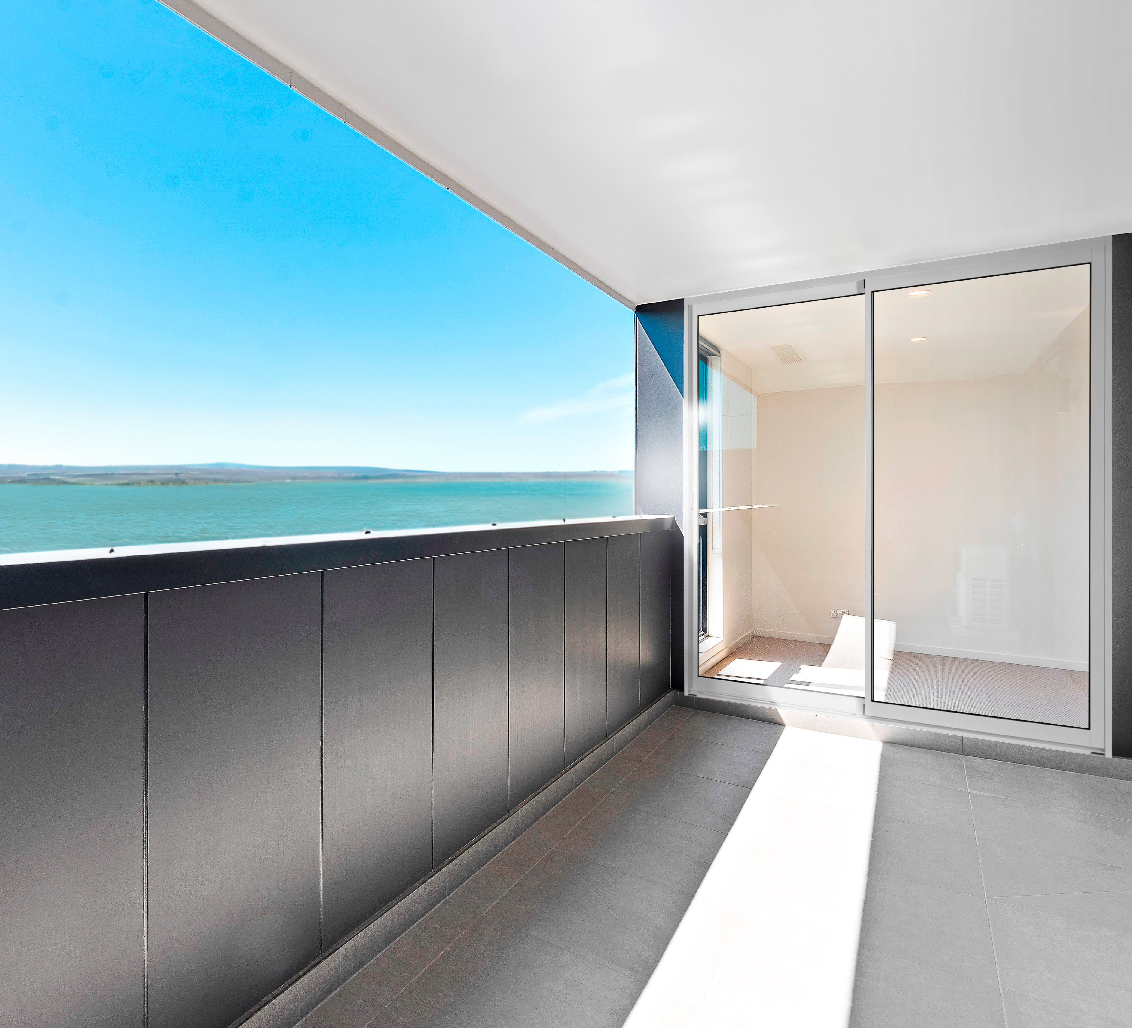 Baie coulissante aluminium H.215 x l.210 cm blanc - 4