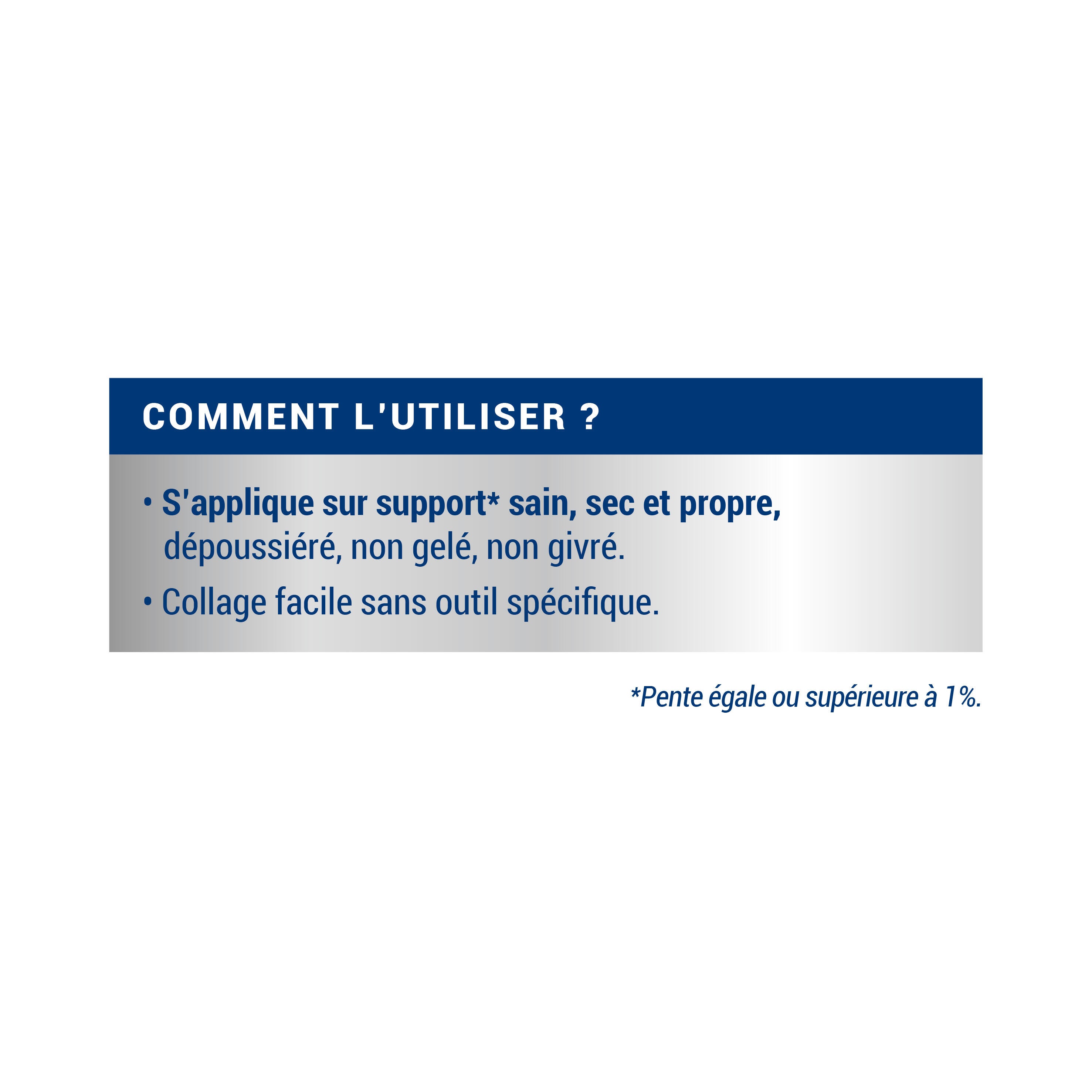 Bandes d'étanchéité ant-fuites aluminium Long.3 m x Larg.10 cm - RIPOLIN - 4