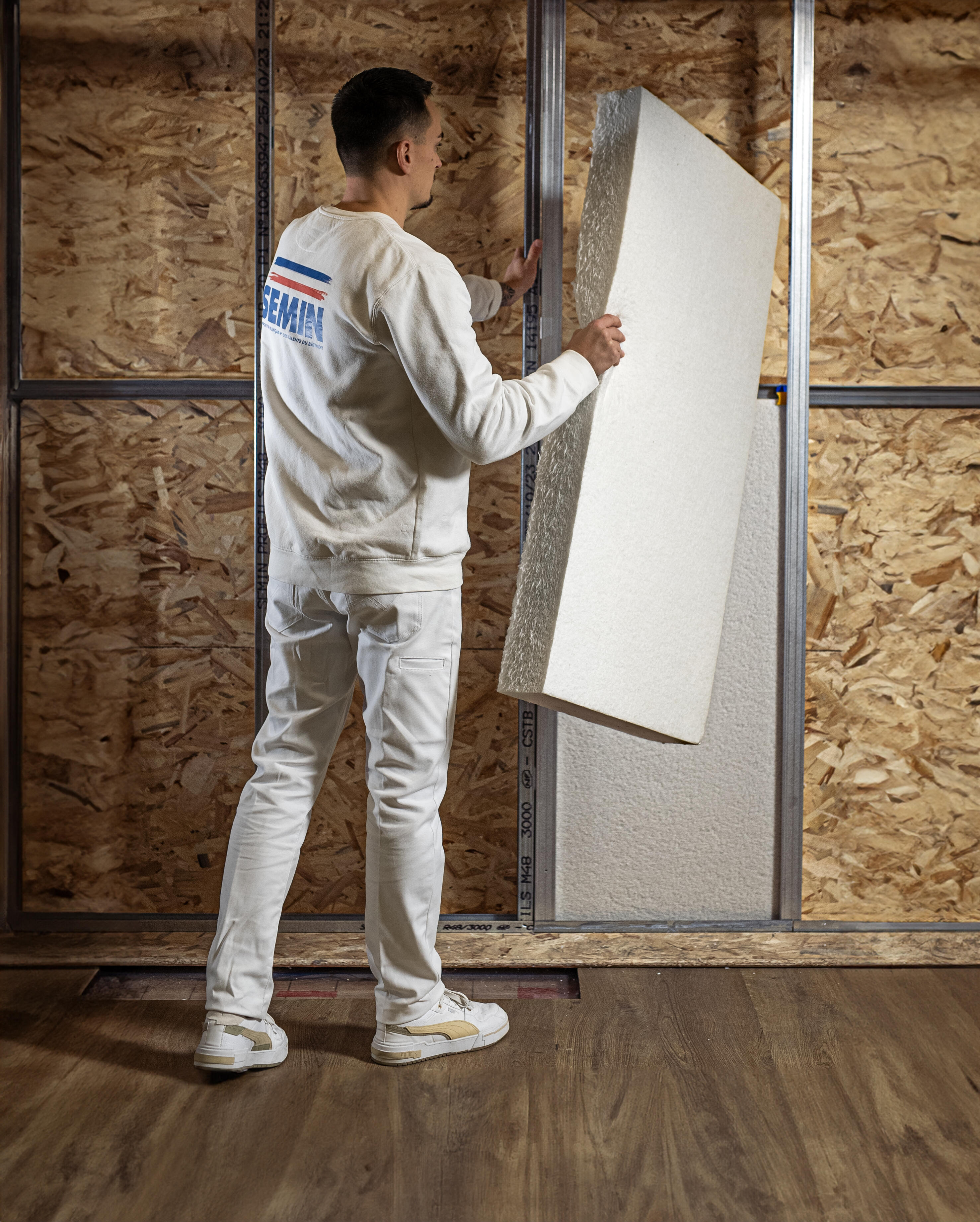 Rouleau isolant en plastique recyclé nu Ep.105 mm L.1,80 x l.0,90 m - BREF SEMIN - 5