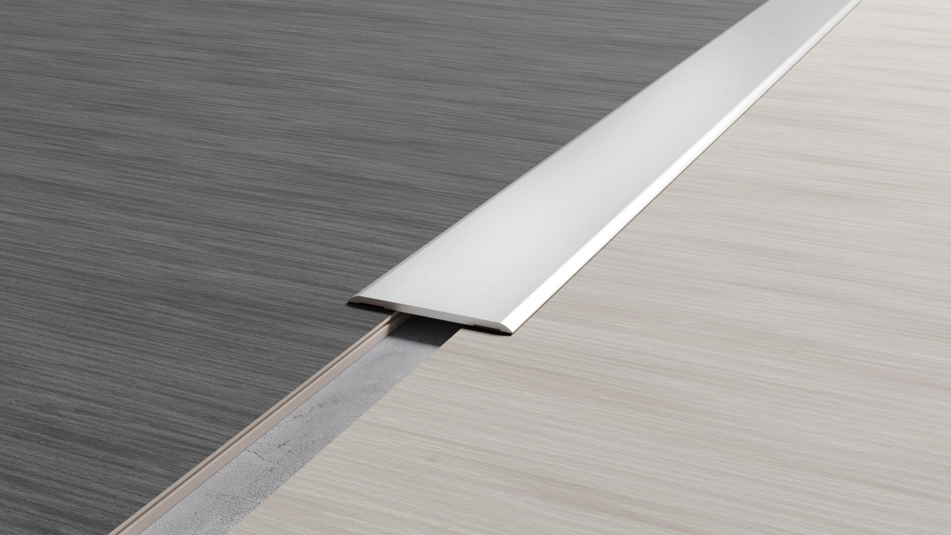 Barre de seuil aluminium auto-adhésif L.270 x l.4 cm  - 2