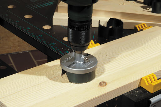 Scie cloche multi-lames pour bois et platre Diam.25 à 62 mm  - WOLFCRAFT - 3