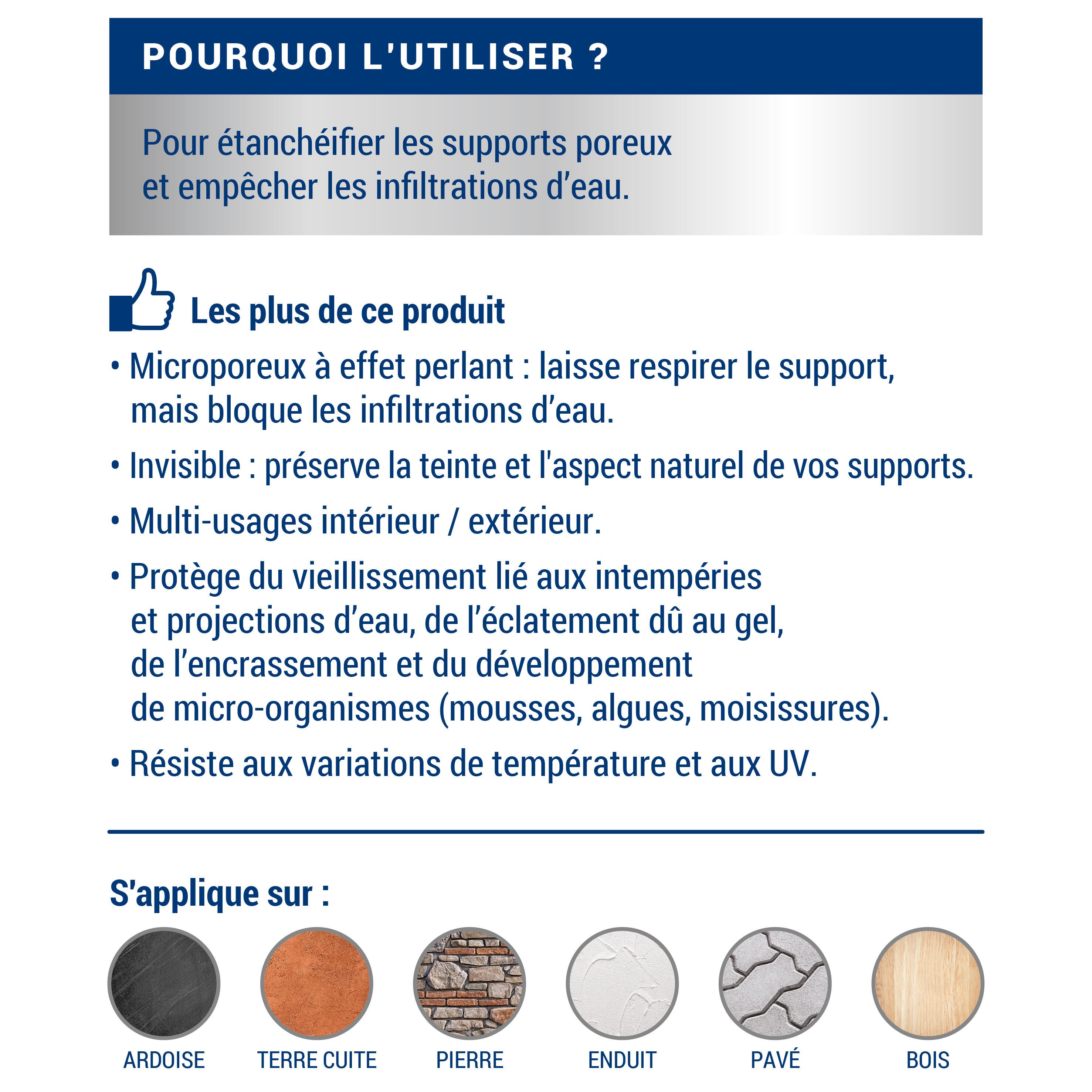 Imperméabilisant façade, sol et toiture Invisible 5 L - RIPOLIN - 2