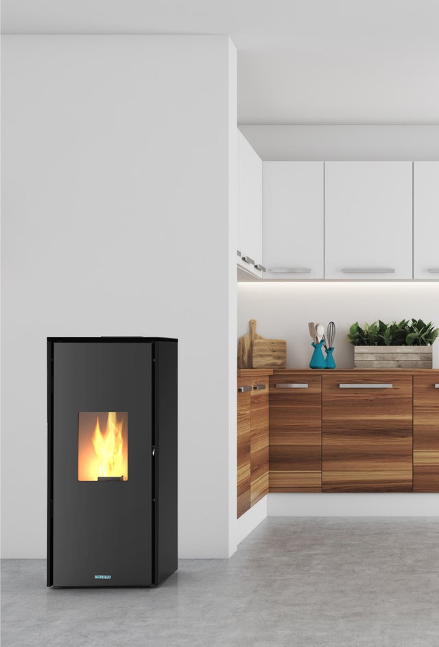 Poêle granulés Rovigo noir 8,1Kw