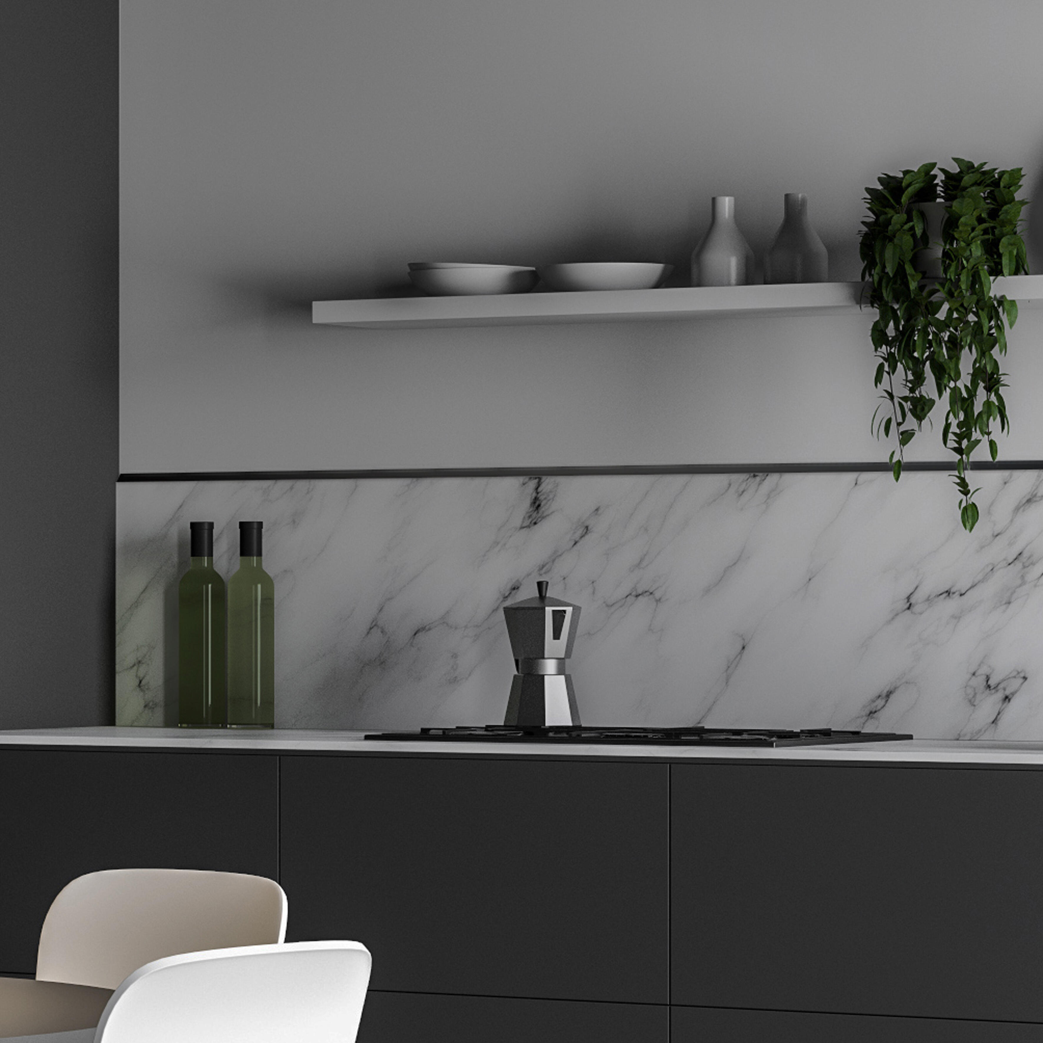 Profilé de finition carrelage carré Ep.10 mm aluminium mat noir L.2,50 m - 2