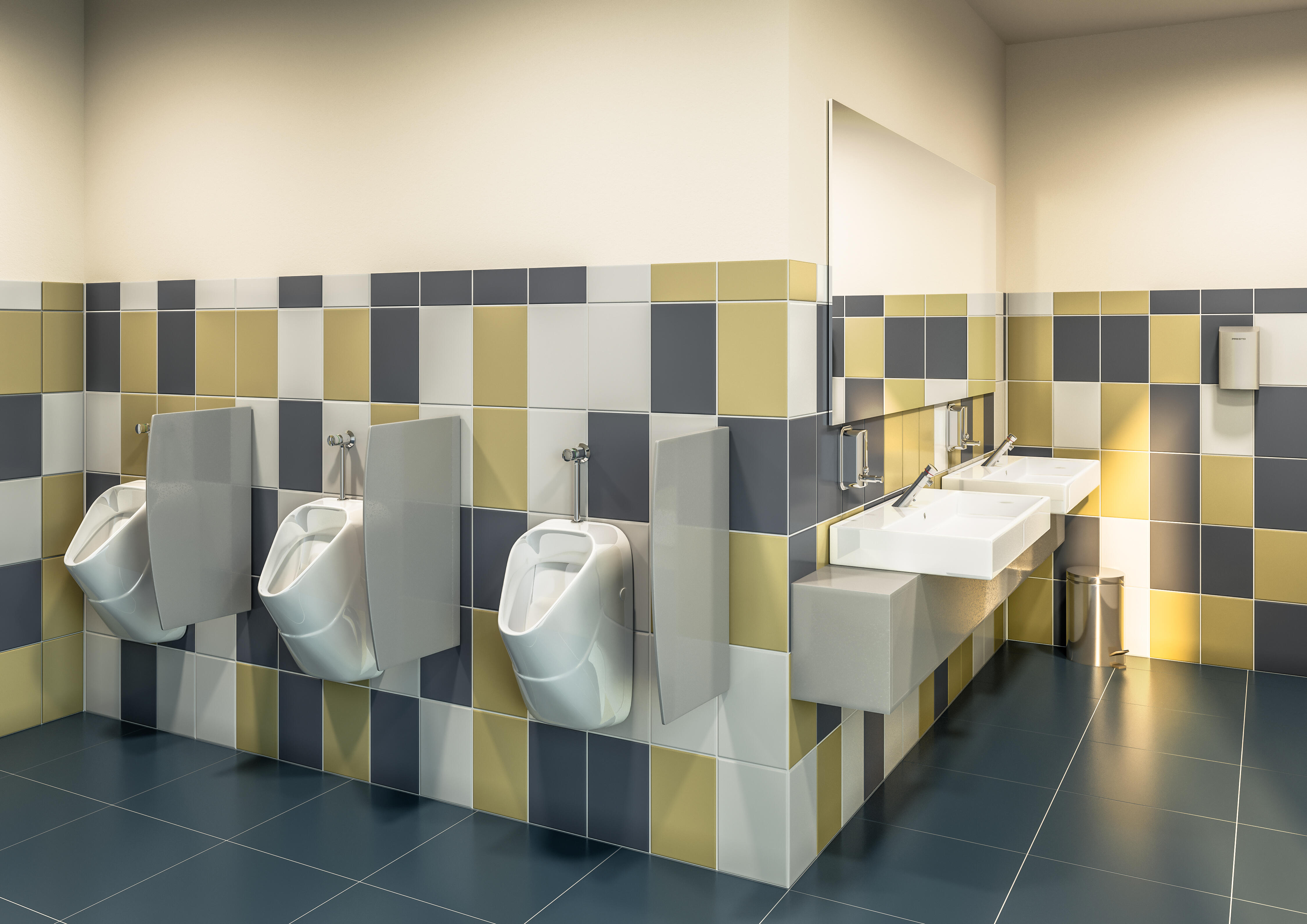 Robinet temporisé applique pour urinoir Presto 12 - PRESTO - 2