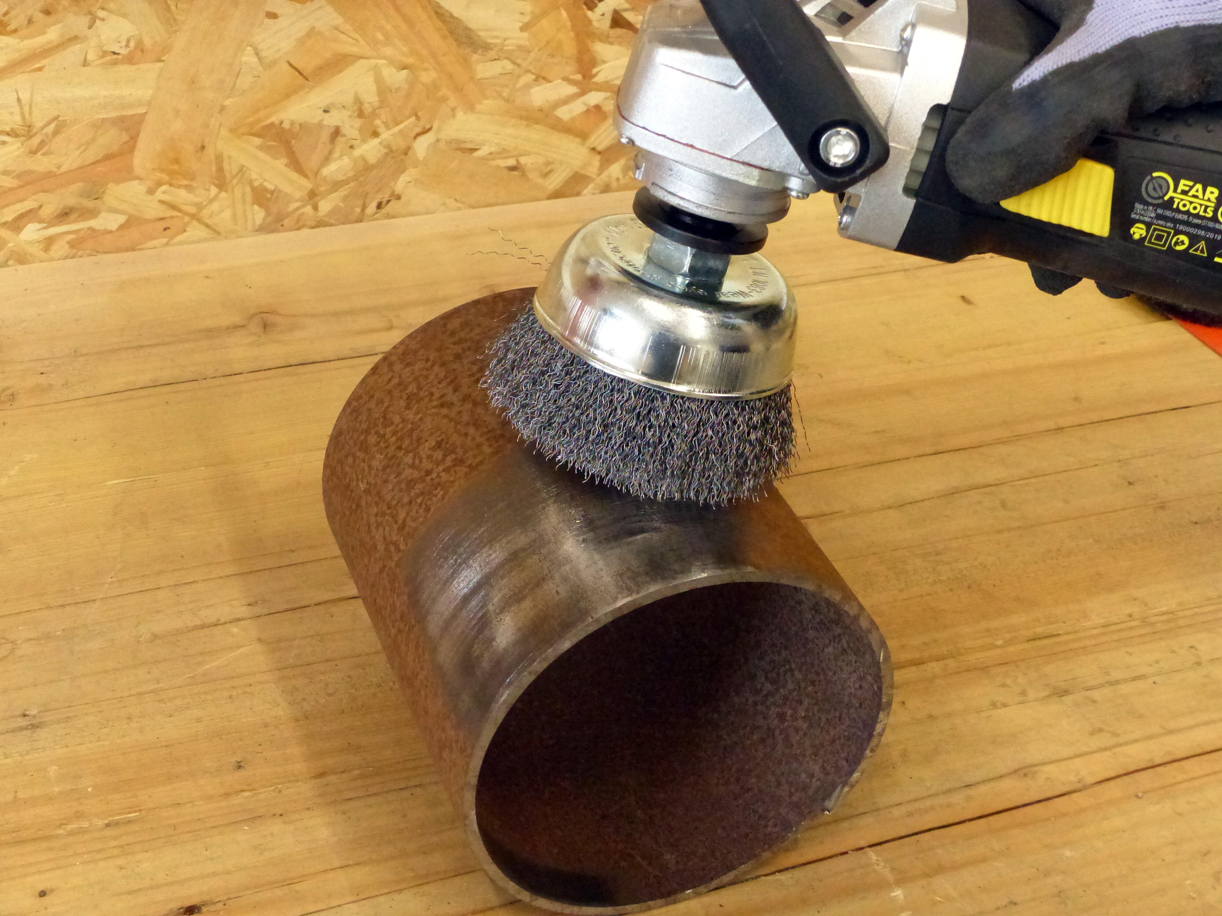 Brosse abrasive pour meuleuse Diam.100 mm  - FARTOOLS - TECNUM - 3