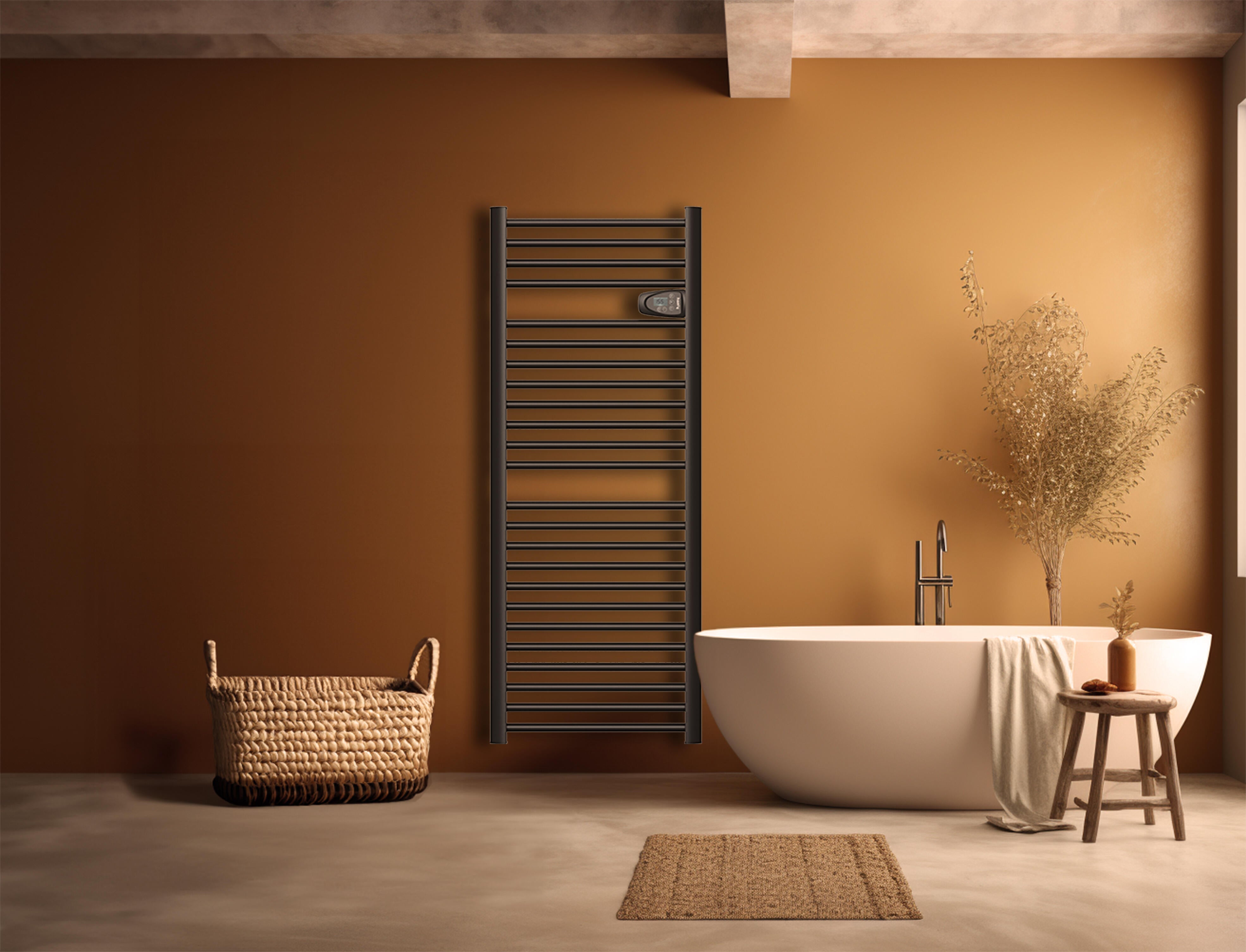 Sèche-serviette électrique noir 750W KLIO  - 3