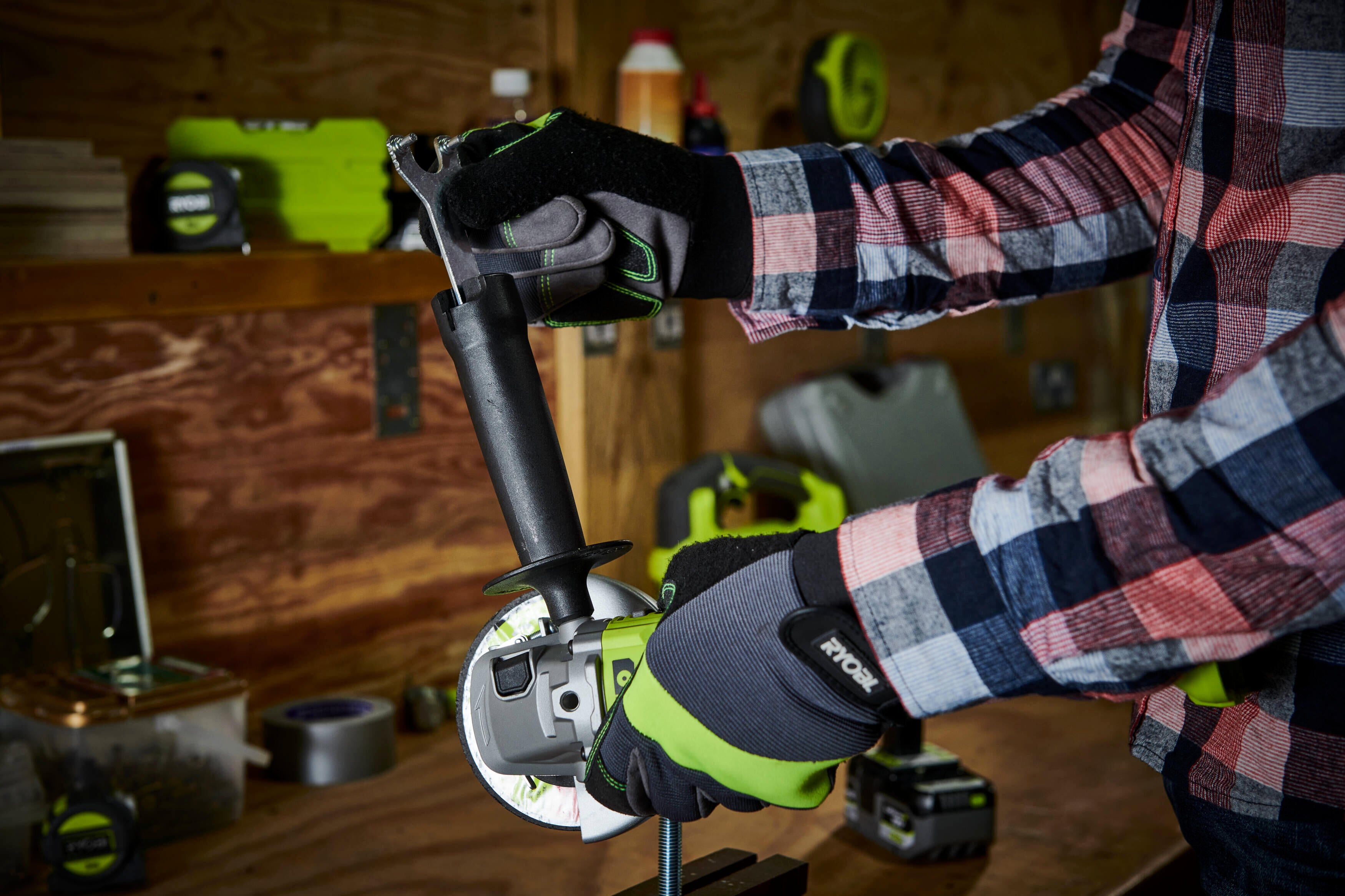 Meuleuse d'angle sans fil 18V Diam.125mm - RYOBI - RAG18X125-0 - 3