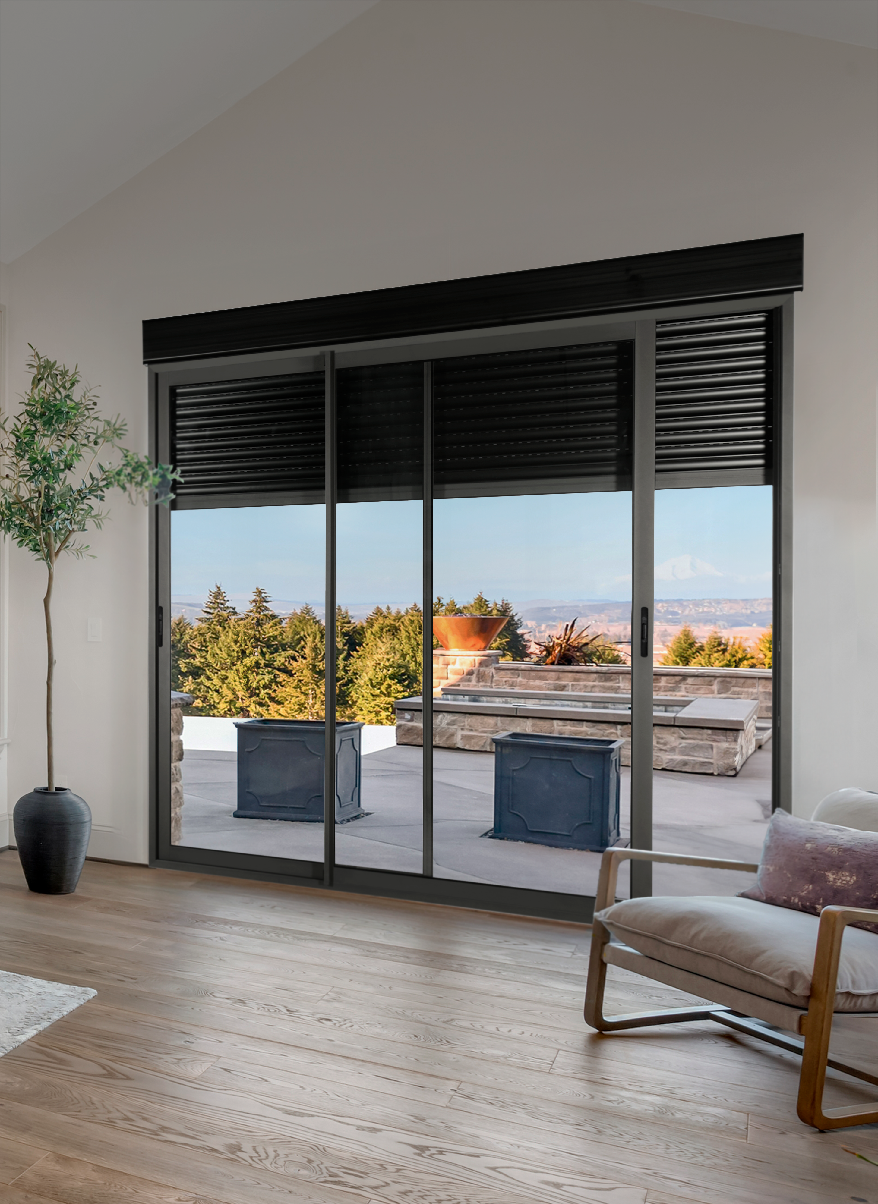 VOLET ROULANT ELECTRIQUE EN ALUMINIUM GRIS 215X240 CM - 4