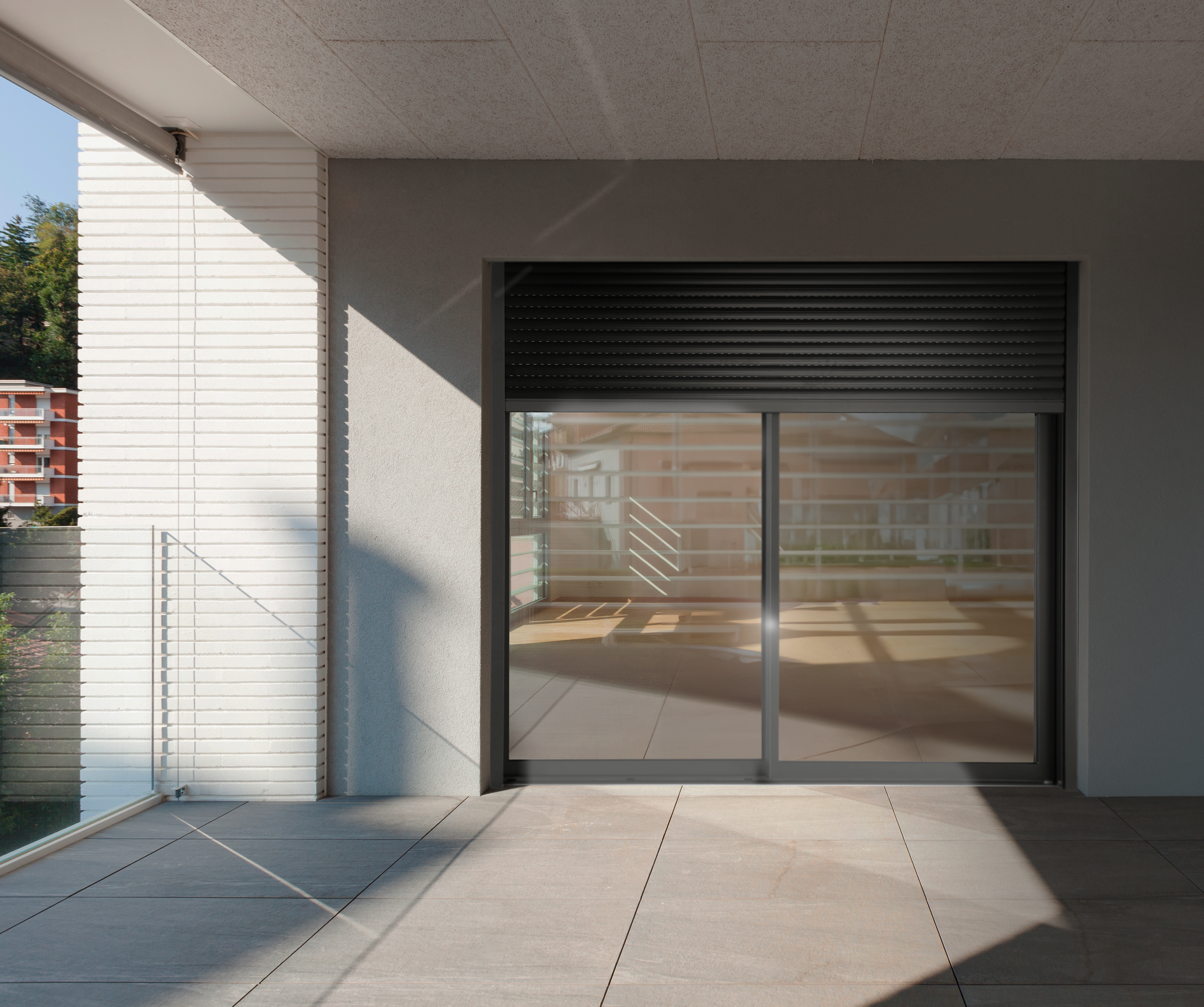 VOLET ROULANT ELECTRIQUE EN ALUMINIUM GRIS 215X240 CM - 3