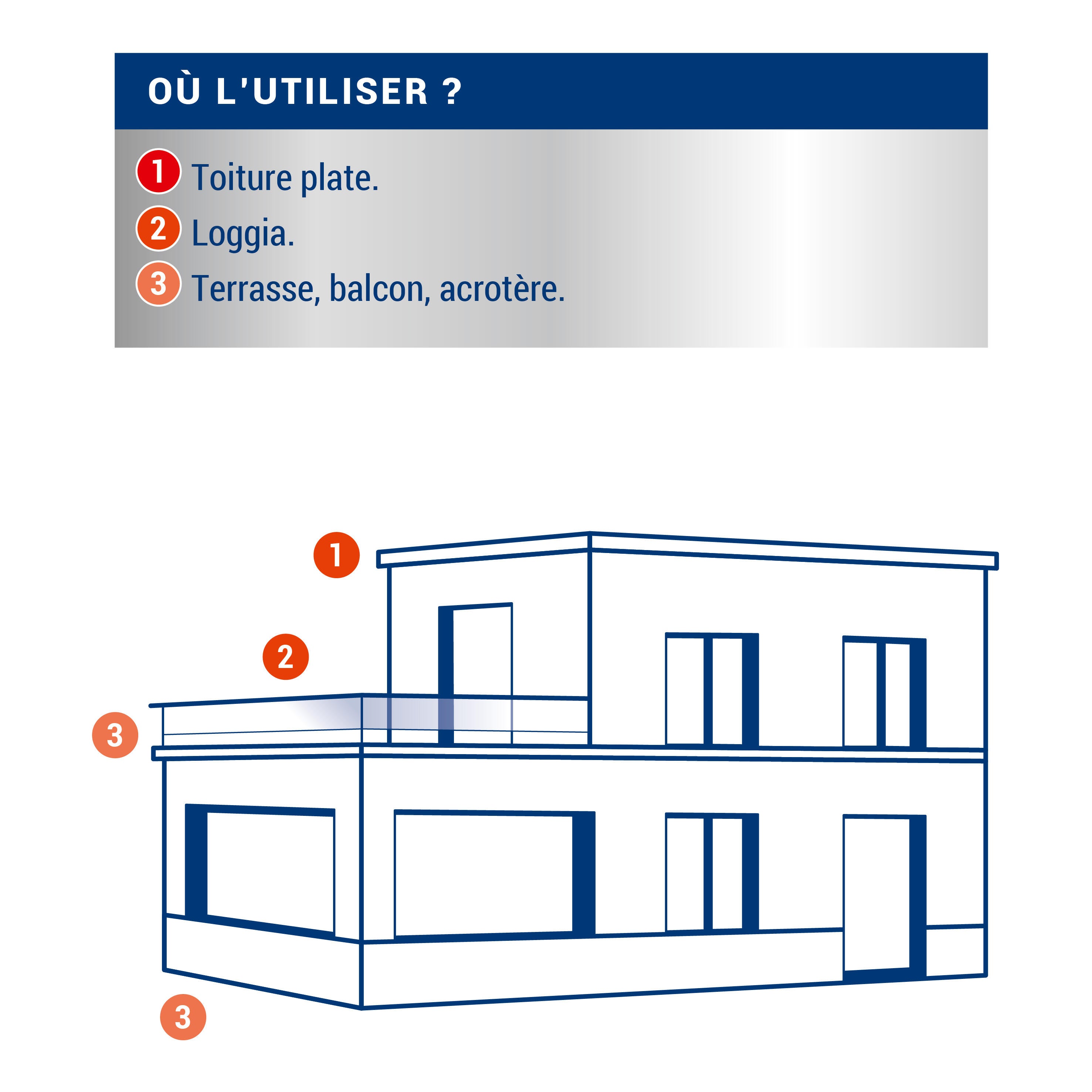 Revêtement d'étanchéité anti-infiltration terrasse & balcon sable 5 L - RIPOLIN - 3