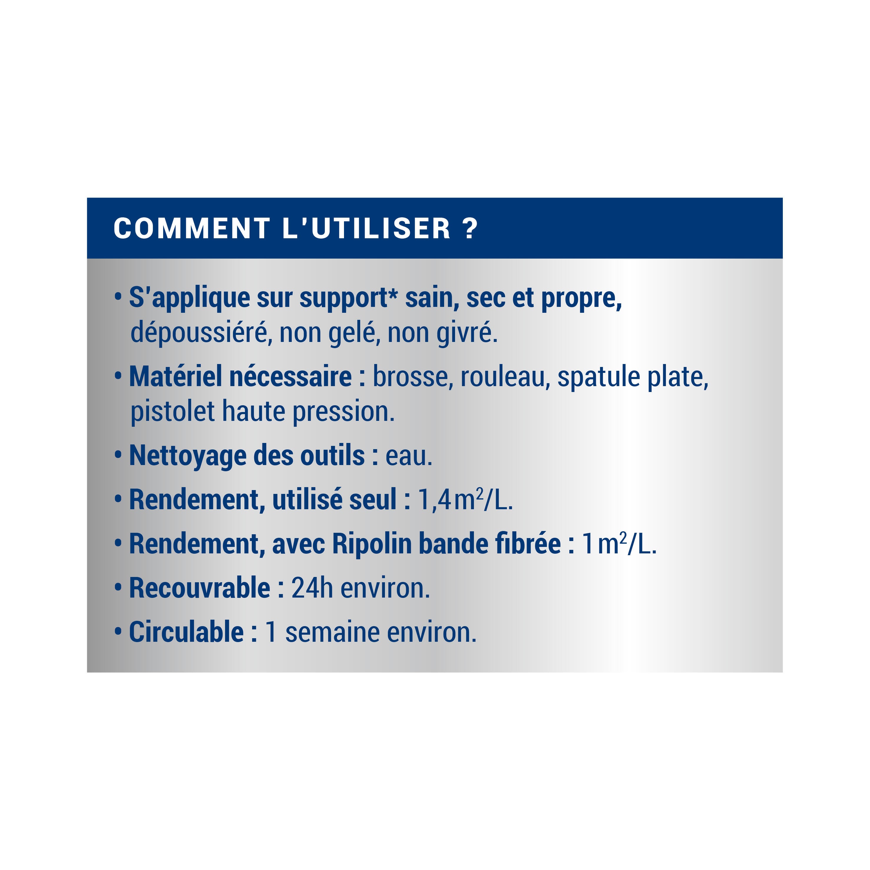 Revêtement d'étanchéité anti-infiltration terrasse & balcon sable 5 L - RIPOLIN - 2