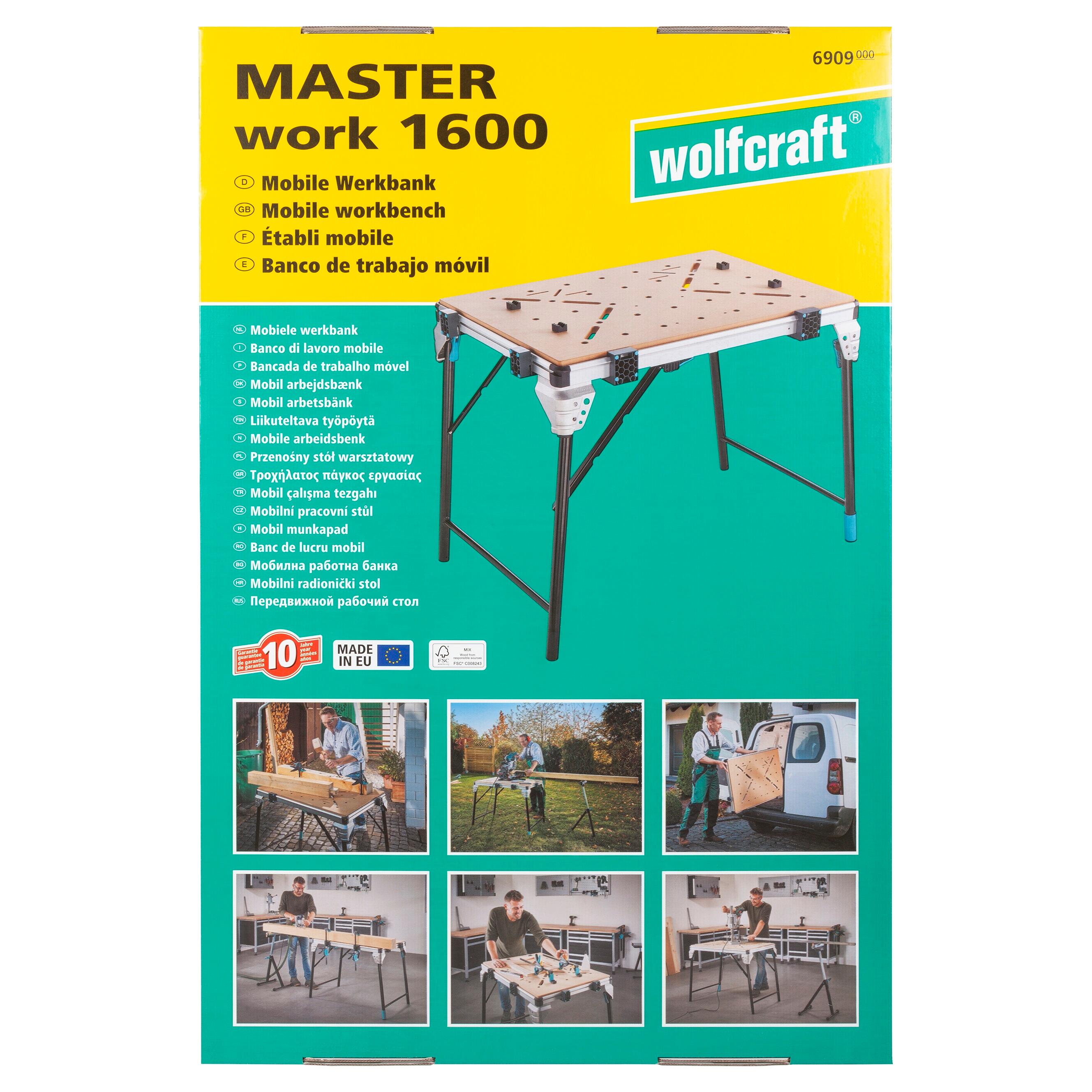 Etabli pliant Master work 1600 - WOLFCRAFT - 6