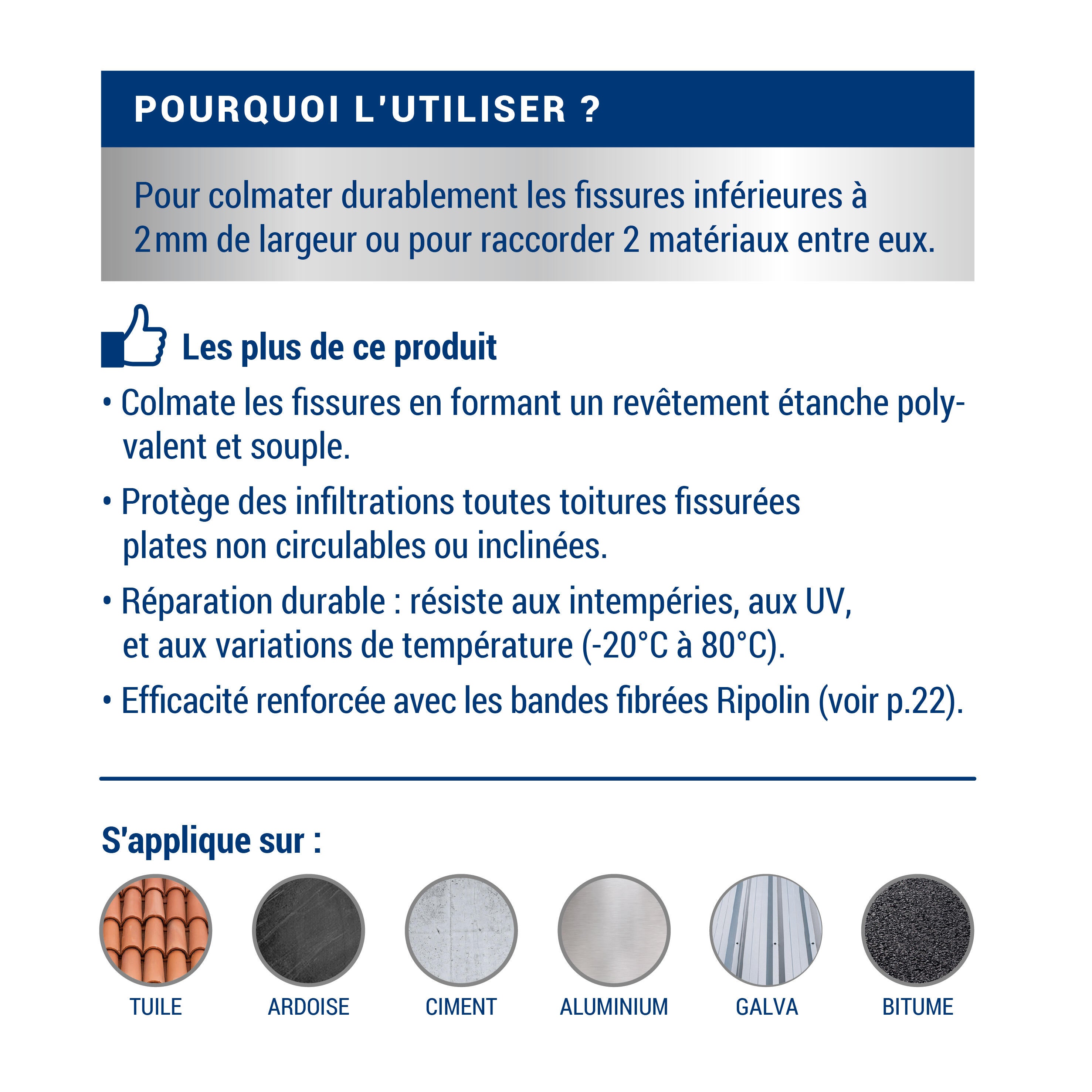 Revêtement anti-infiltration toiture terre cuite 4 L - RIPOLIN - 6