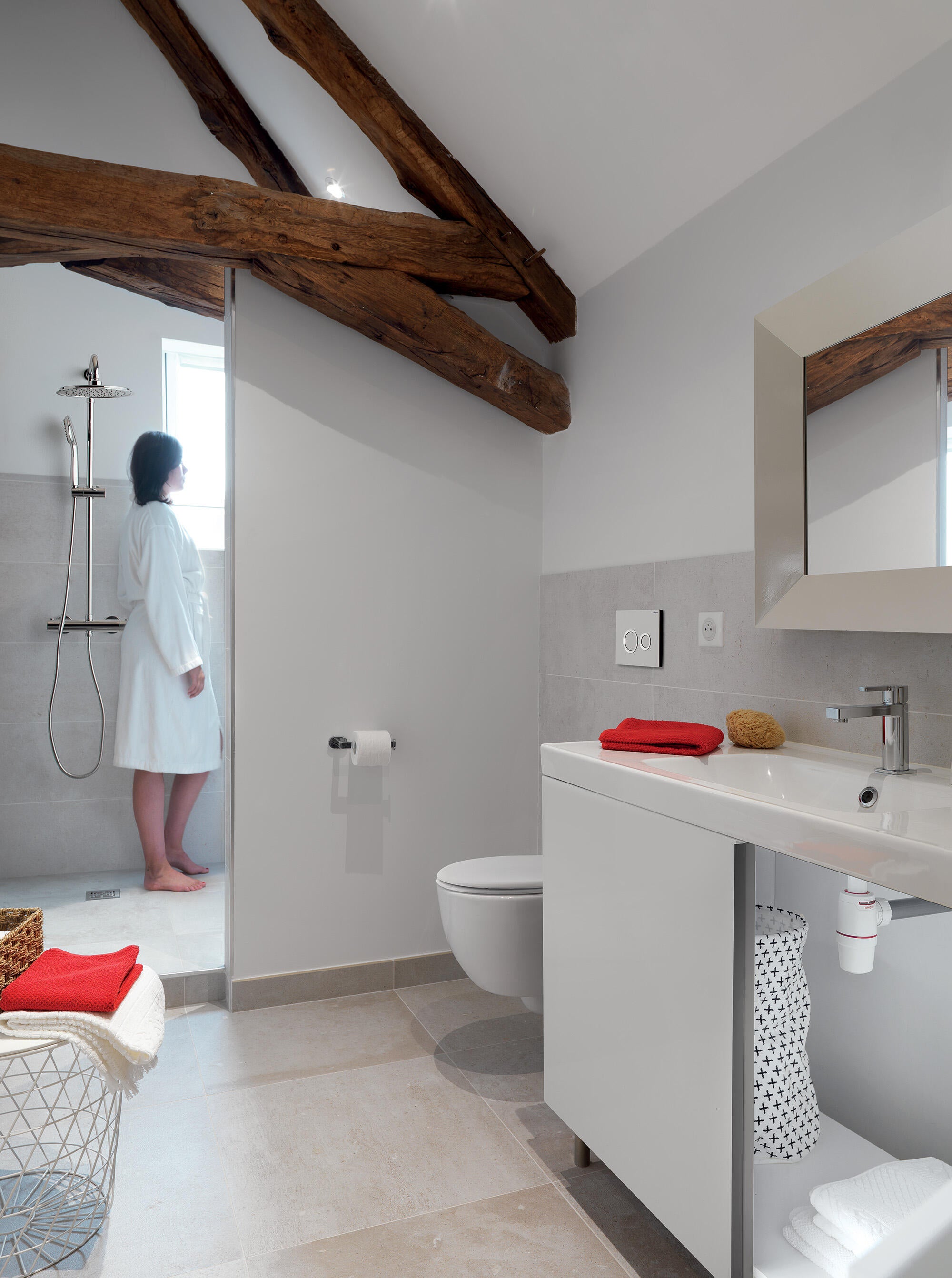Siphon pour lavabo Diam.32 mm réglable en hauteur blanc NF - WIRQUIN Néo Air - 3