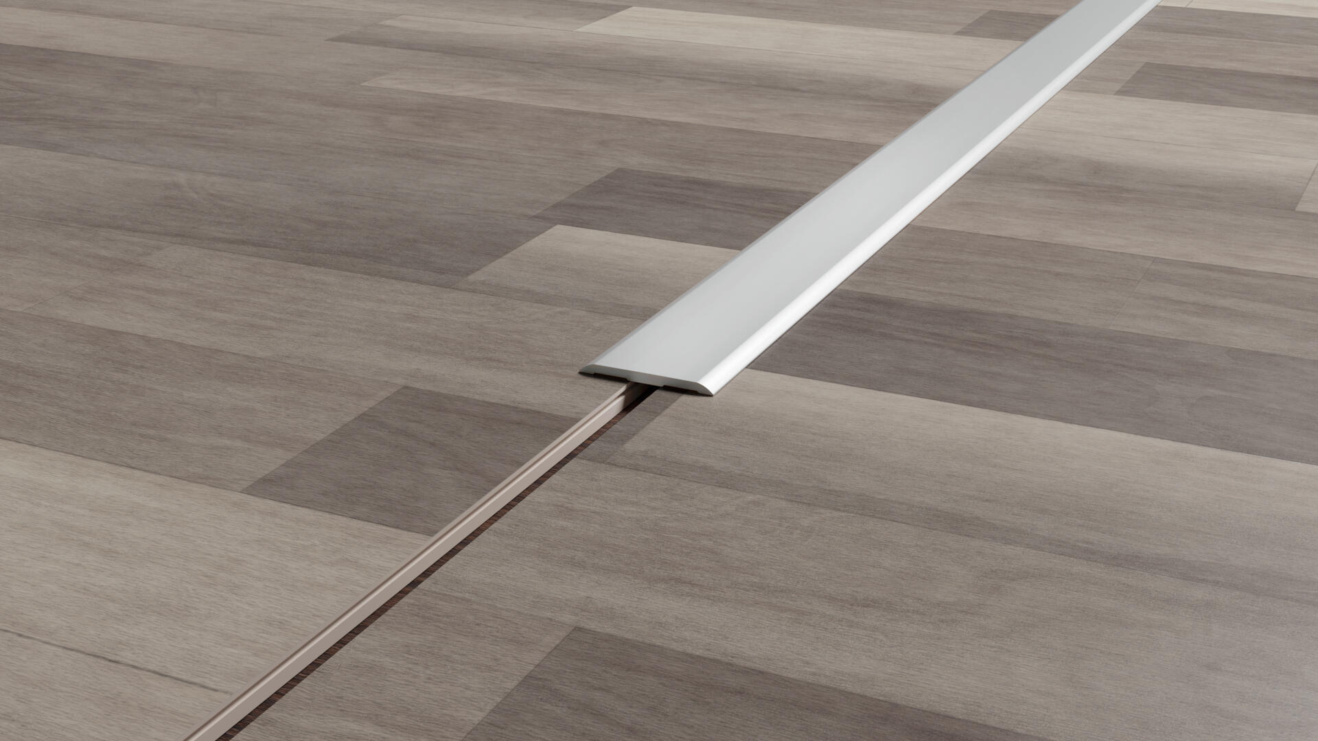 Barre de seuil aluminium auto-adhésif L.270 x l.2,50 cm  - 3