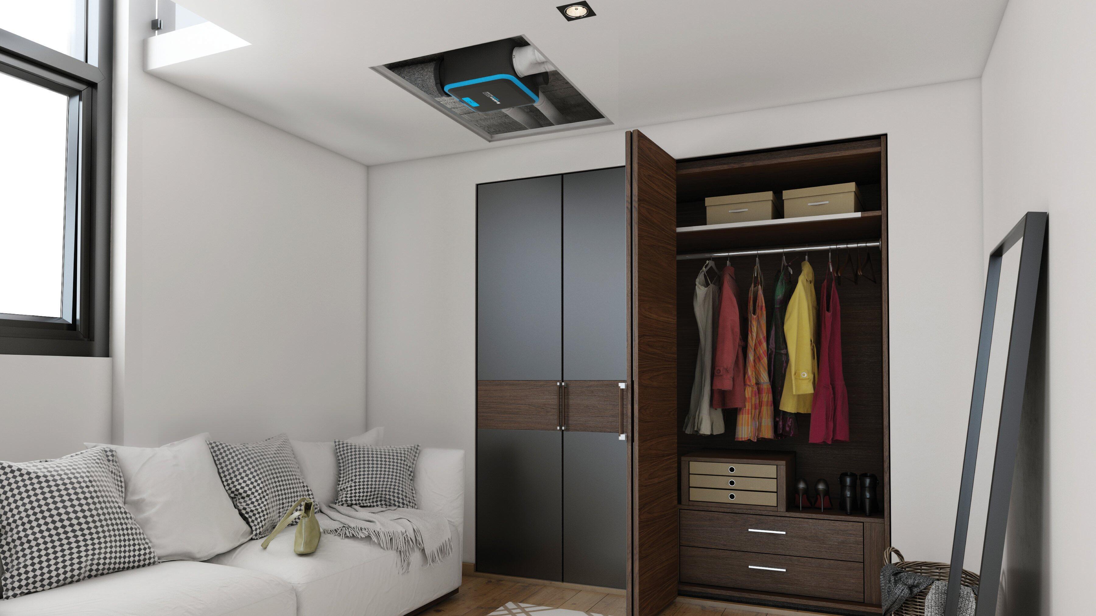 Kit VMC simple flux hygroréglable compact Easyhome - ALDES - 3