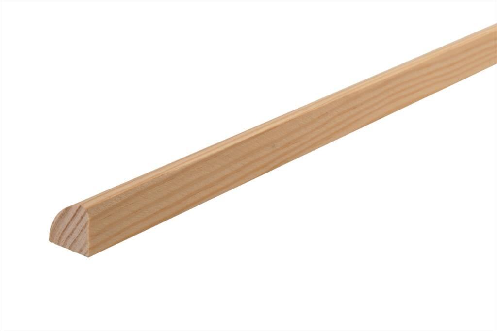Quart de rond en pin des landes sans nœud 15 mm Long.2,4 m - SOTRINBOIS - 2
