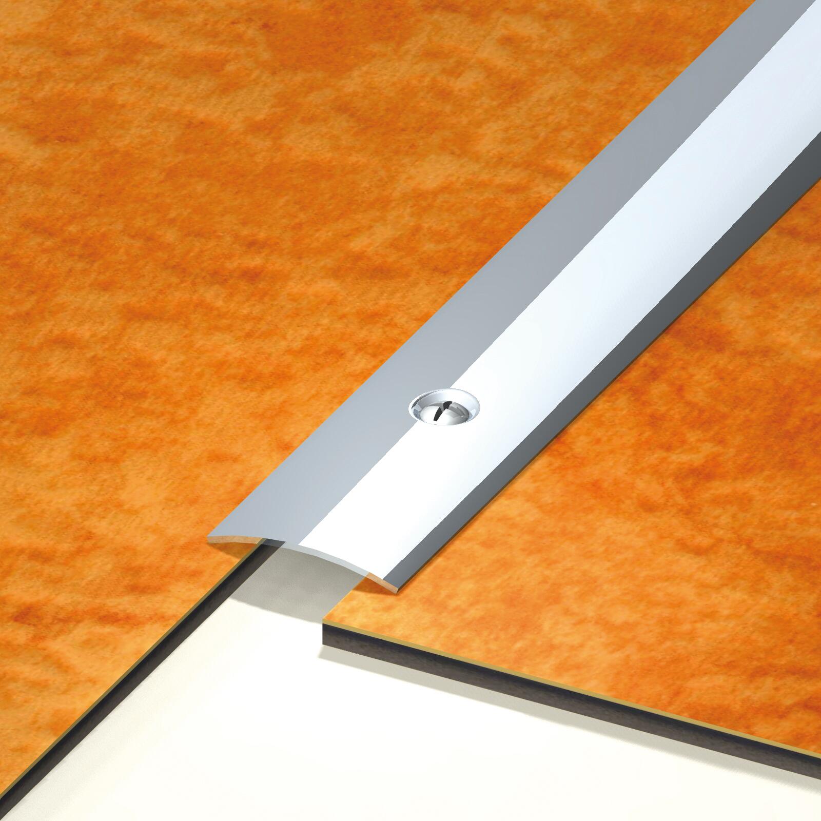 Barre de seuil inox brillant à visser L.83 x l.3 cm  - 3