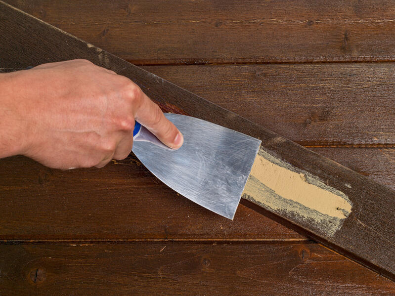 Enduit spécifique bois en poudre intérieur & extérieur 1 kg - Repar'wood TOUPRET - 2