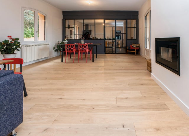 Parquet bois contrecollé à clipser Chêne naturel Larg.14 cm