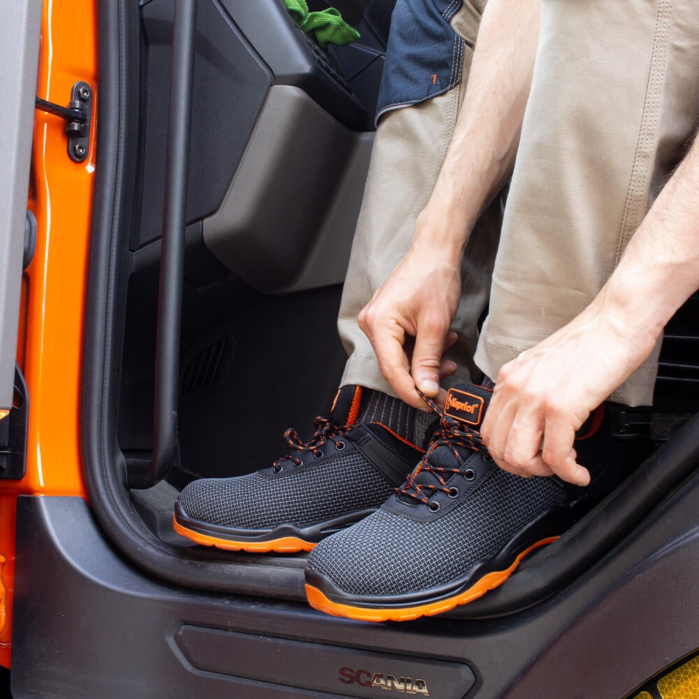 Chaussure de sécurité basse S1P Noir/Orange T.41 DART - KAPRIOL - 3