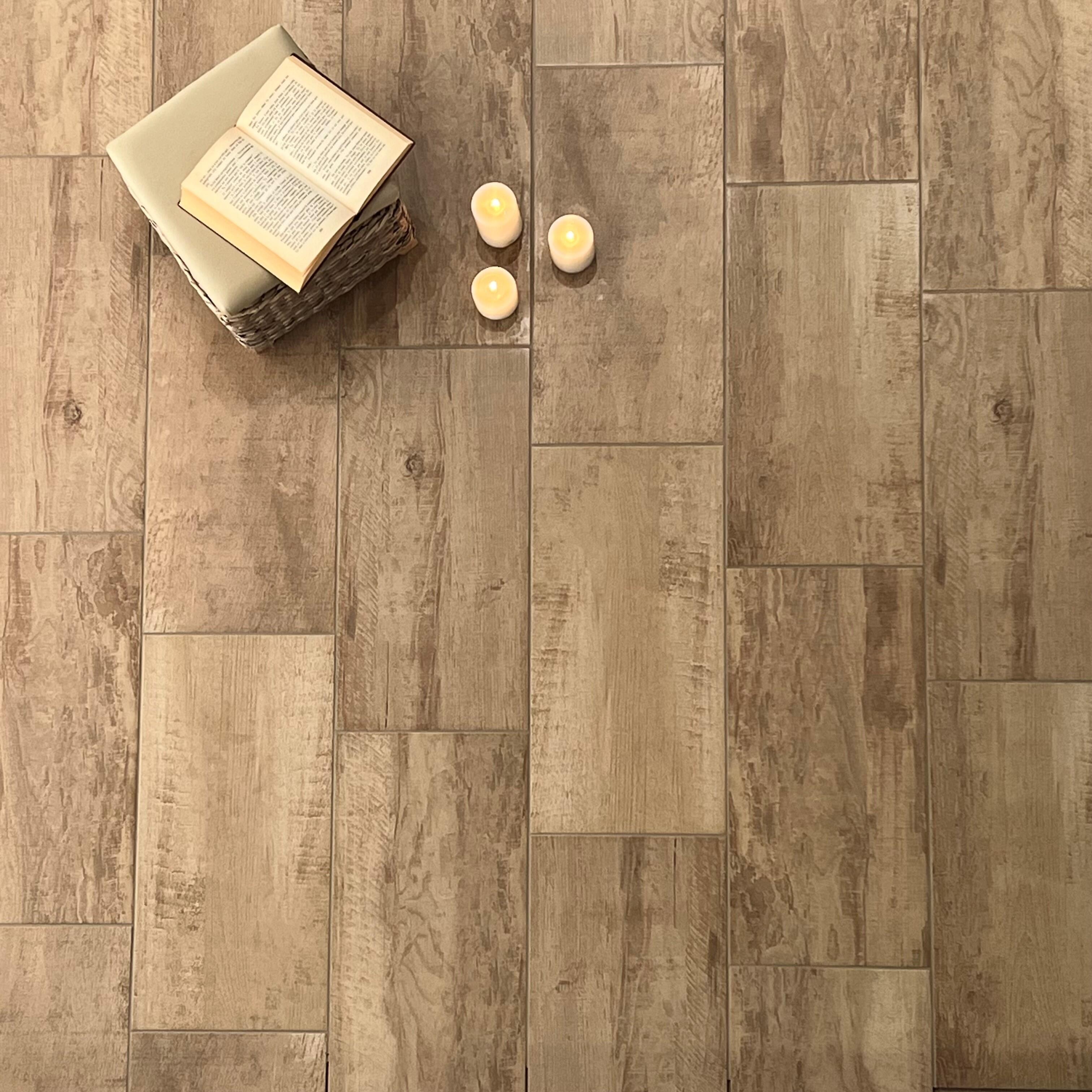 Carrelage sol intérieur effet bois l.30x L.60cm - Vanoise Chêne - 2