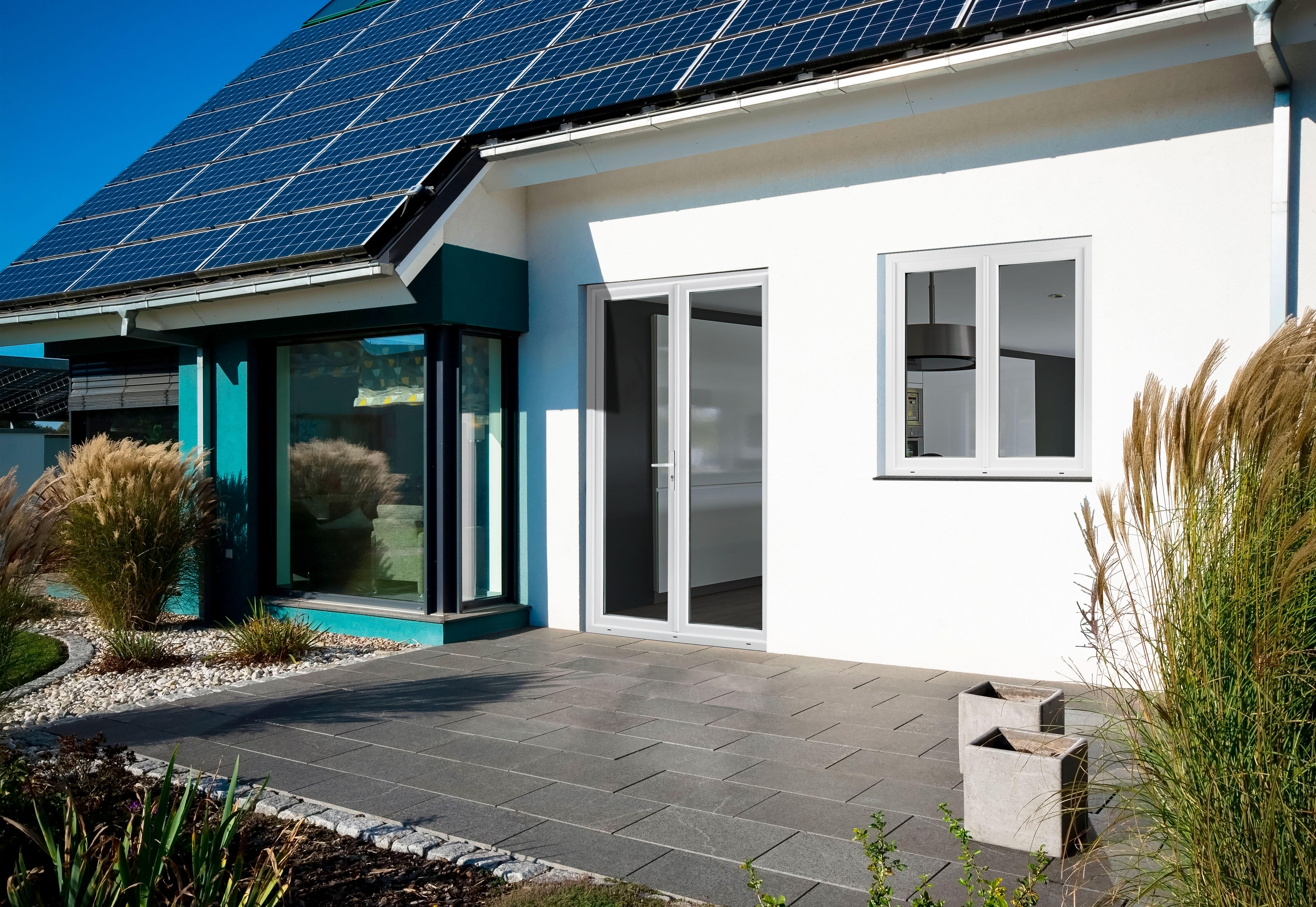 Fenêtre PVC H.125 x l.120 cm 2 vantaux blanc - 4