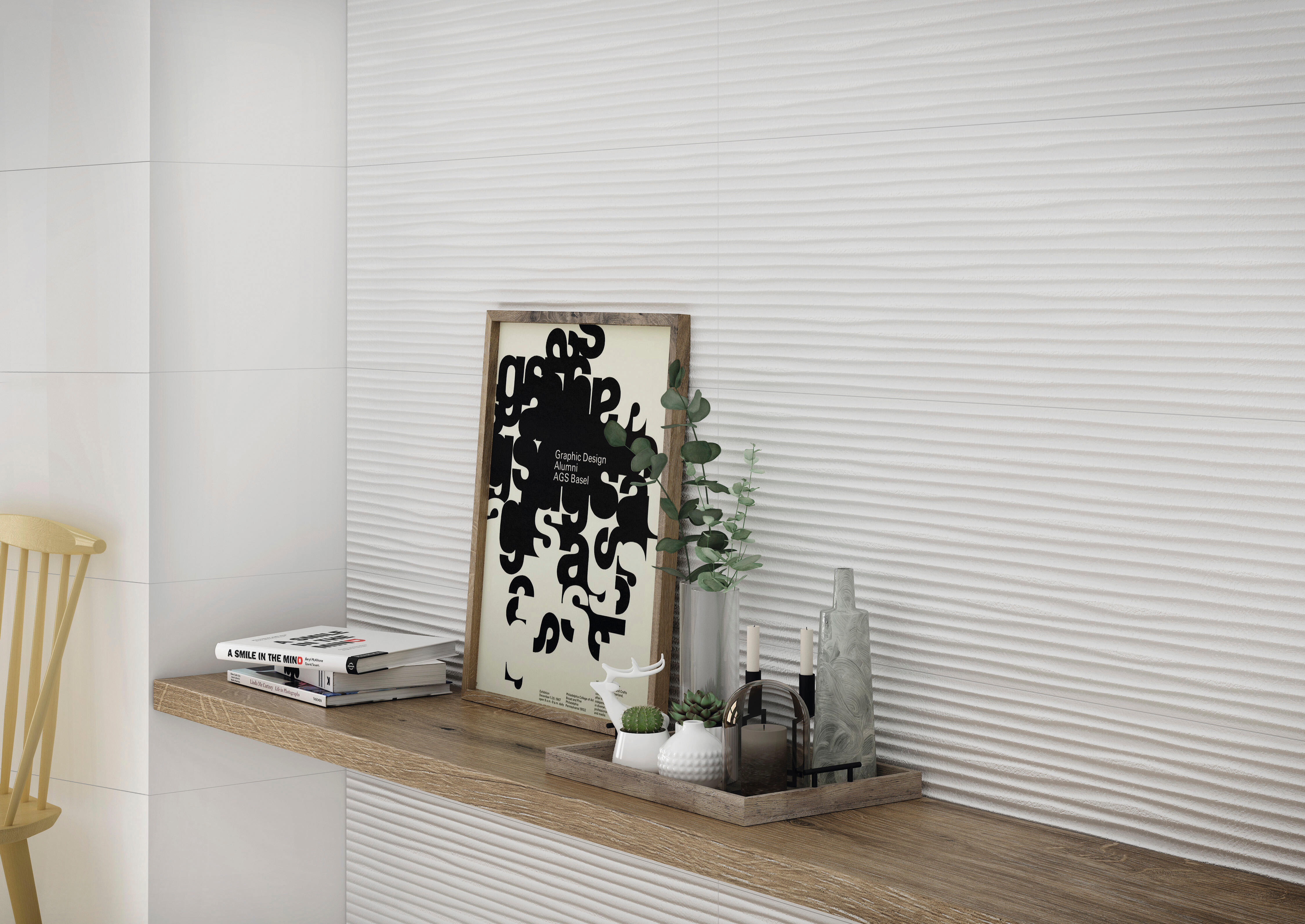 Carrelage mural intérieur décor effet uni l.30 x L.90 cm Blanco Dunas - 4