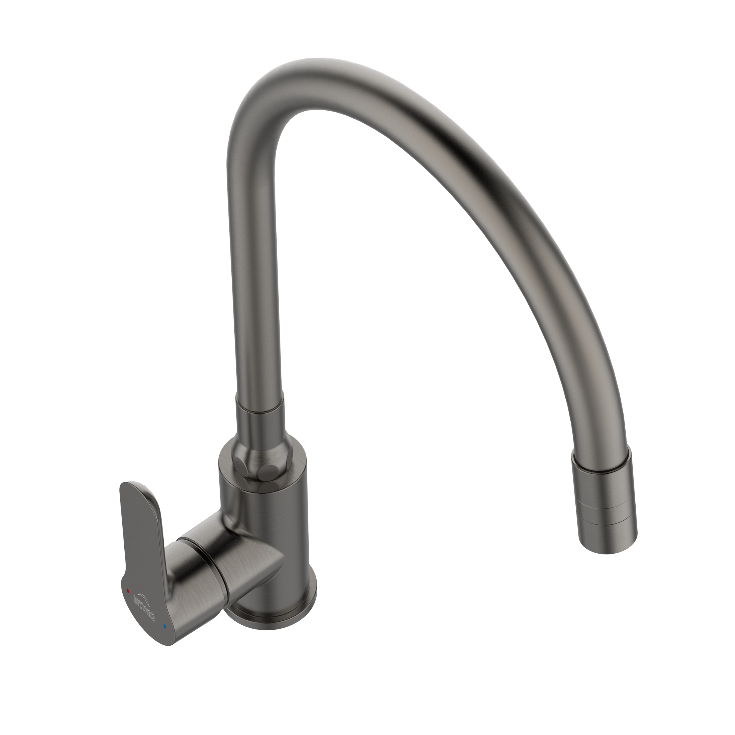 Bateria kuchenna Weria Plus z elastyczną wylewką 2 F Grafit Invena