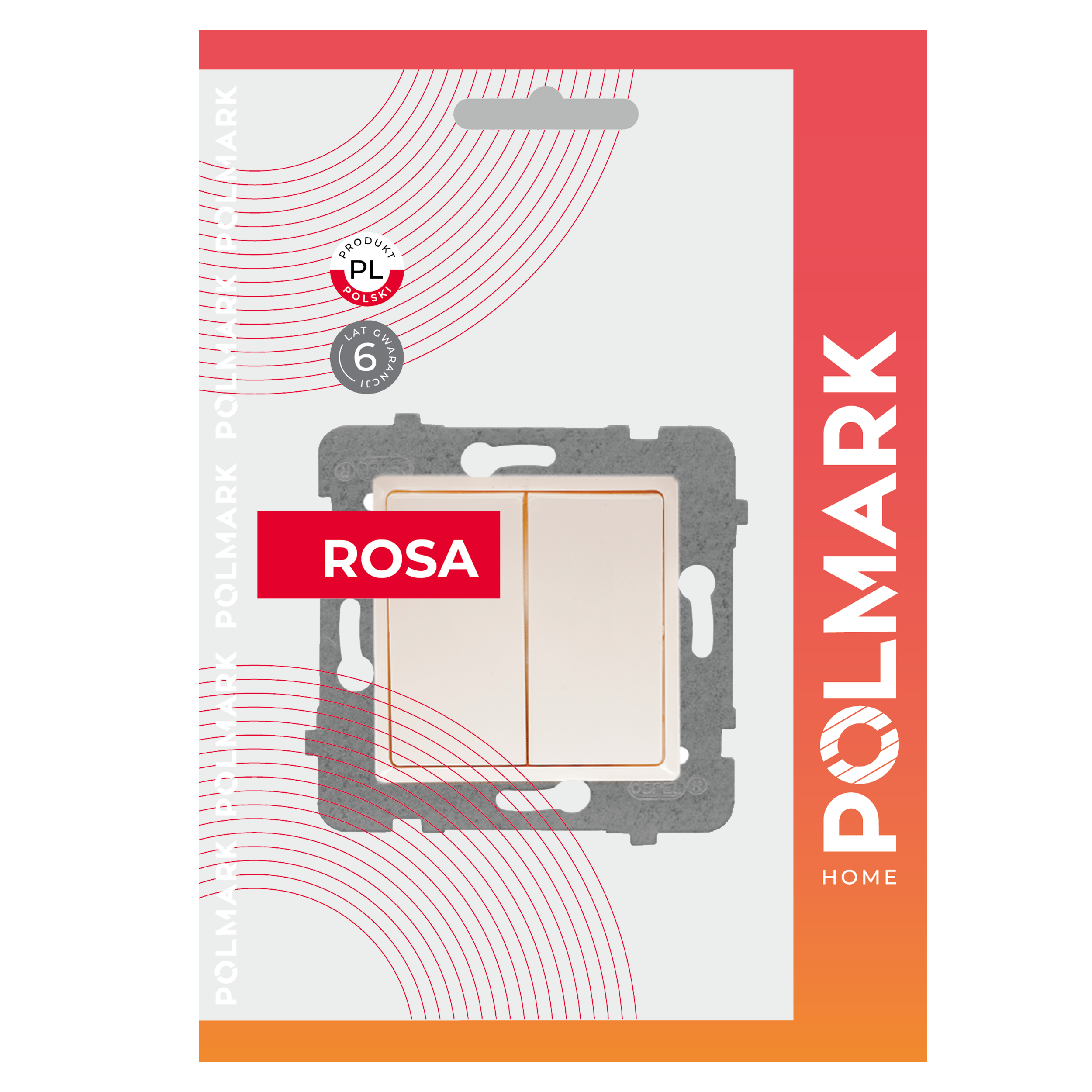 Włącznik podwójny ROSA Kremowy POLMARK - 2