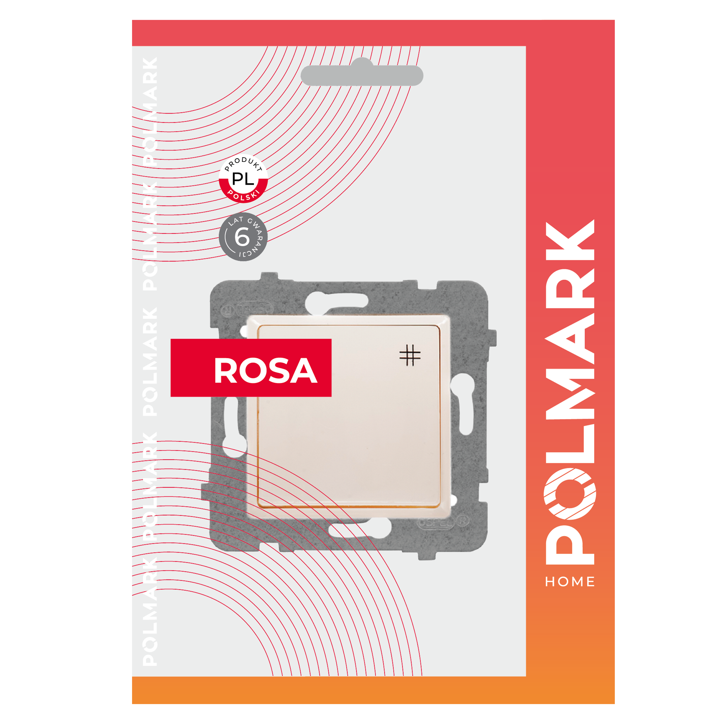 Włącznik krzyżowy ROSA Kremowy POLMARK - 2