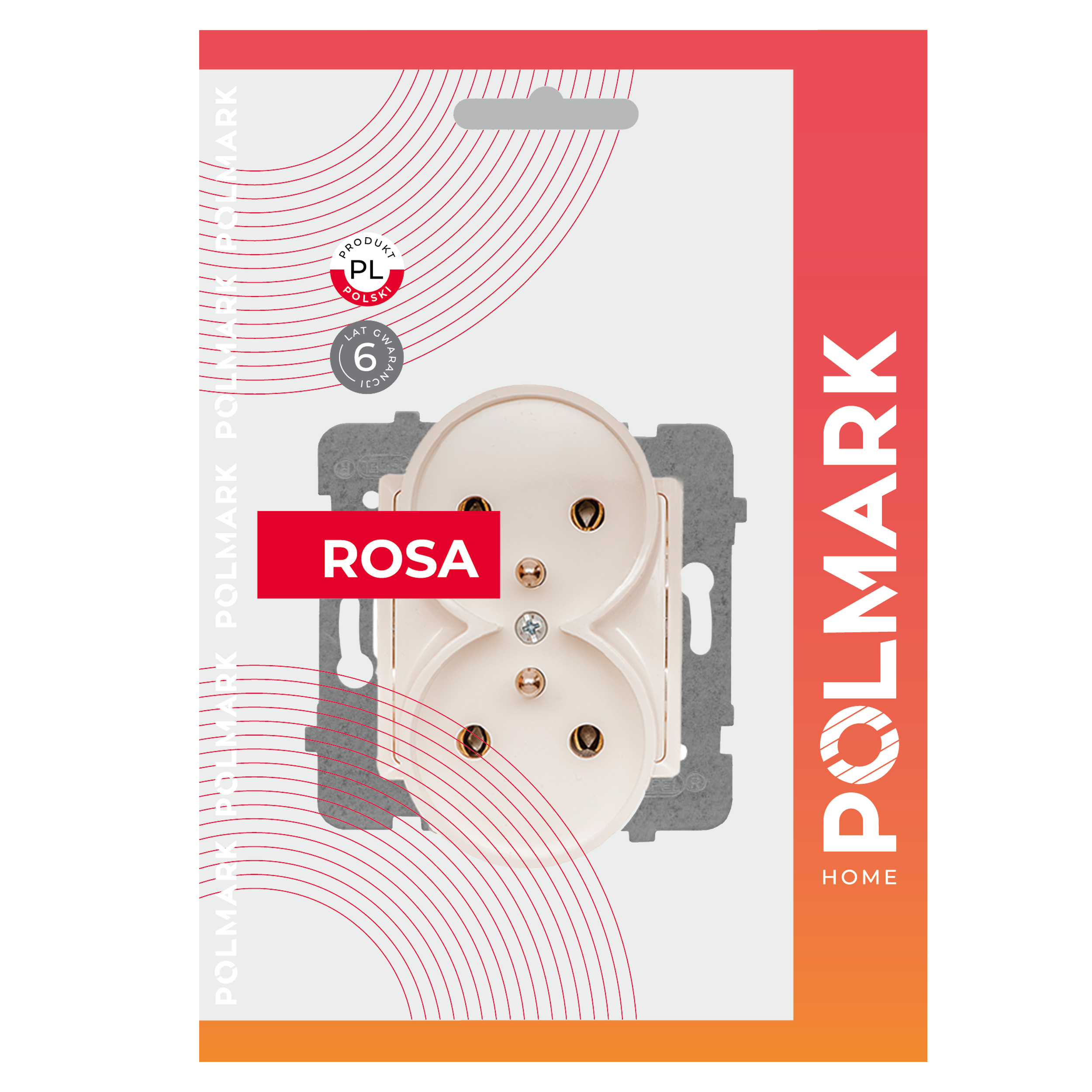 Gniazdo podwójne ROSA kremowy POLMARK - 2