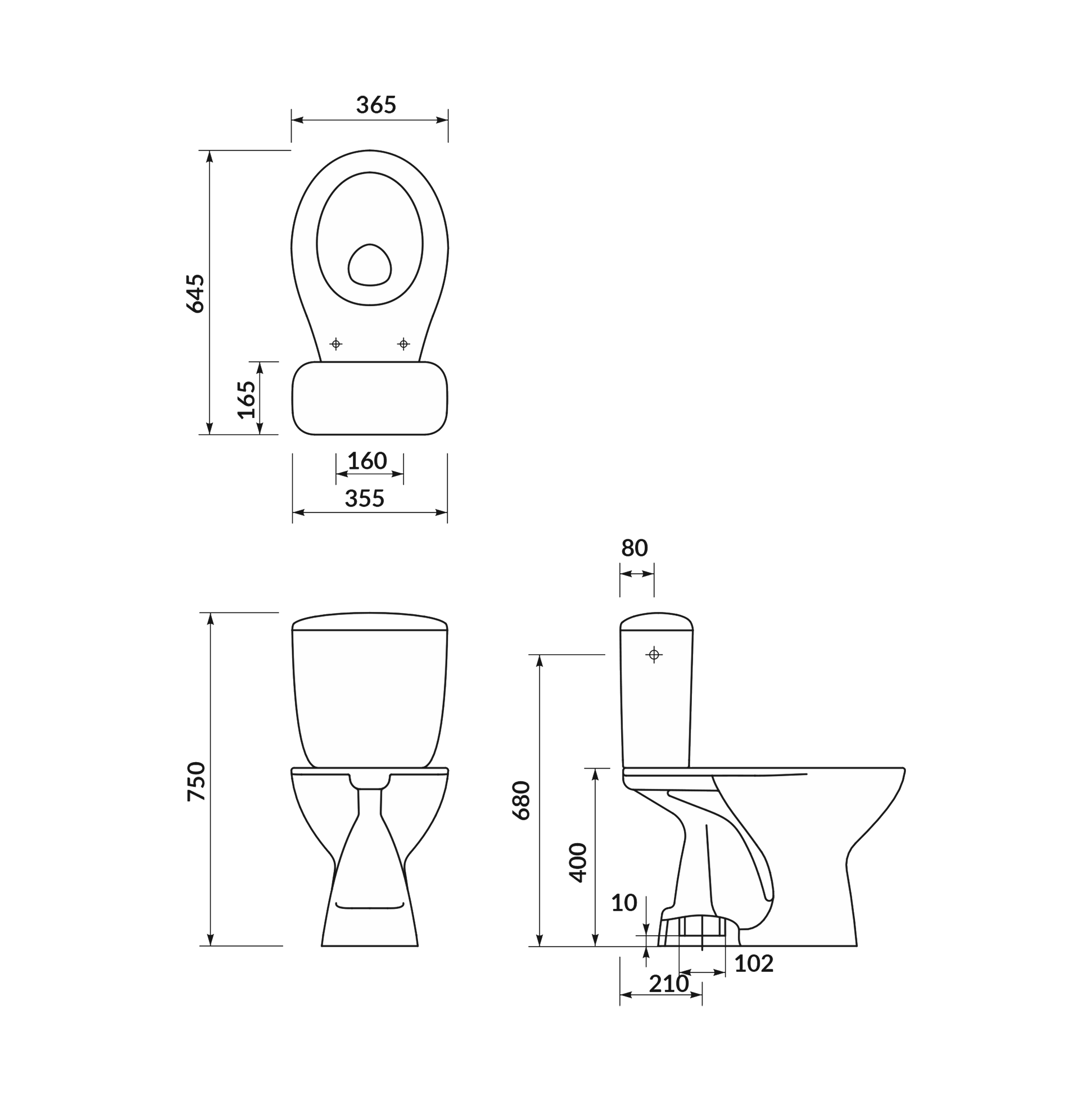 WC kompakt  MITO - 2