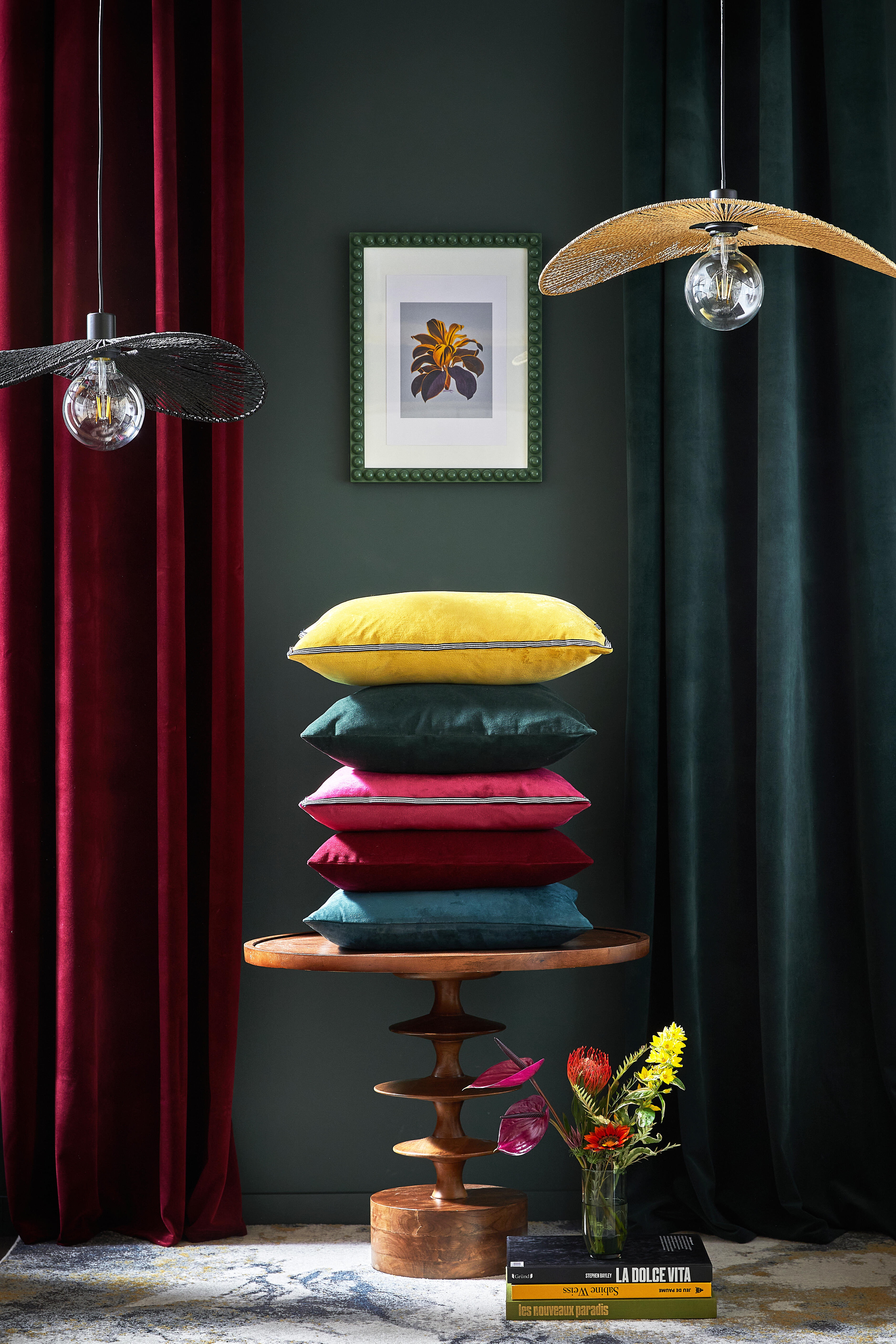 Rideau tamisant, Clarks, vert H.280 x l.140 cm INSPIRE - 10