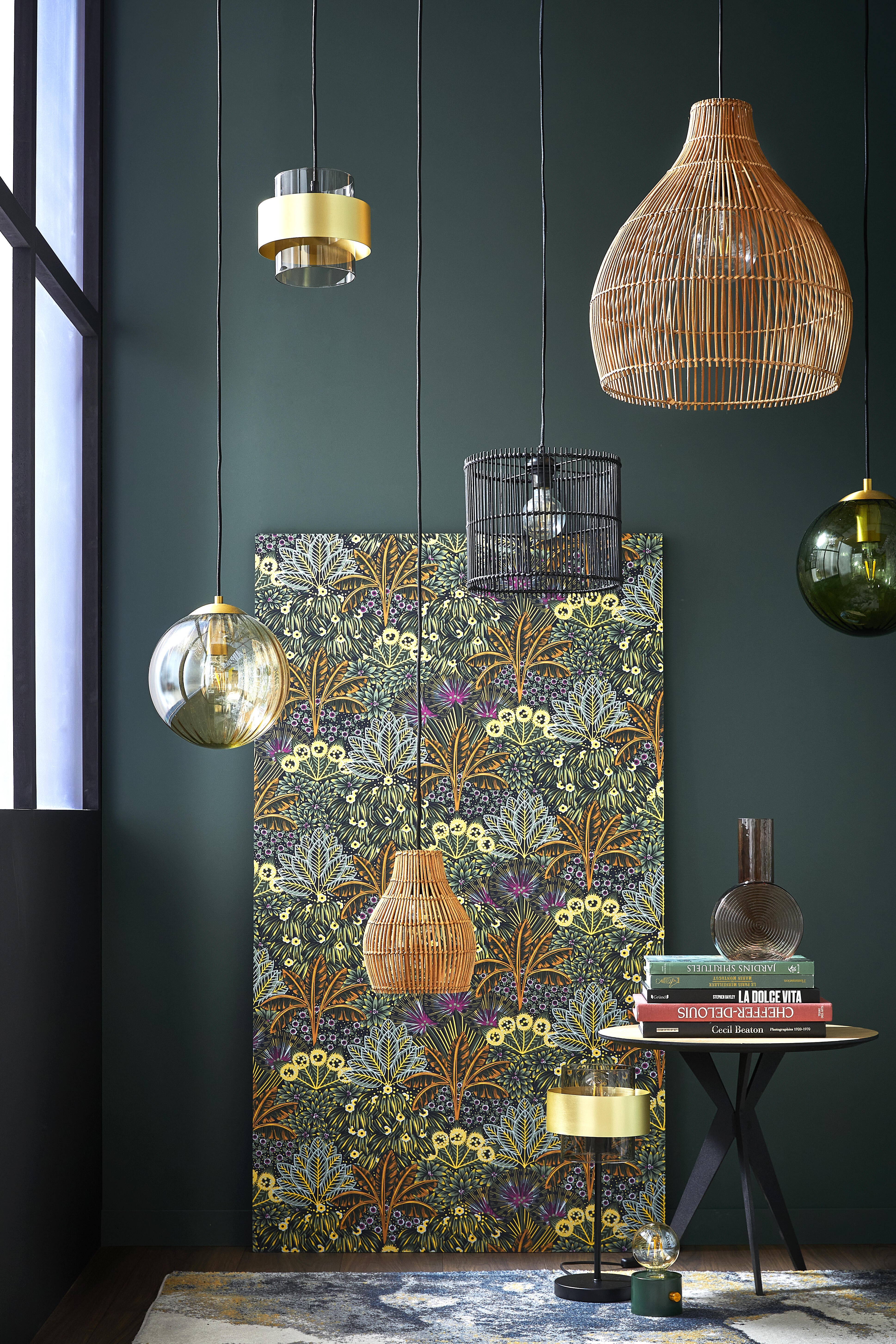 Suspension Croon cristal, noir, Diam.18 cm INSPIRE, E27 - 4