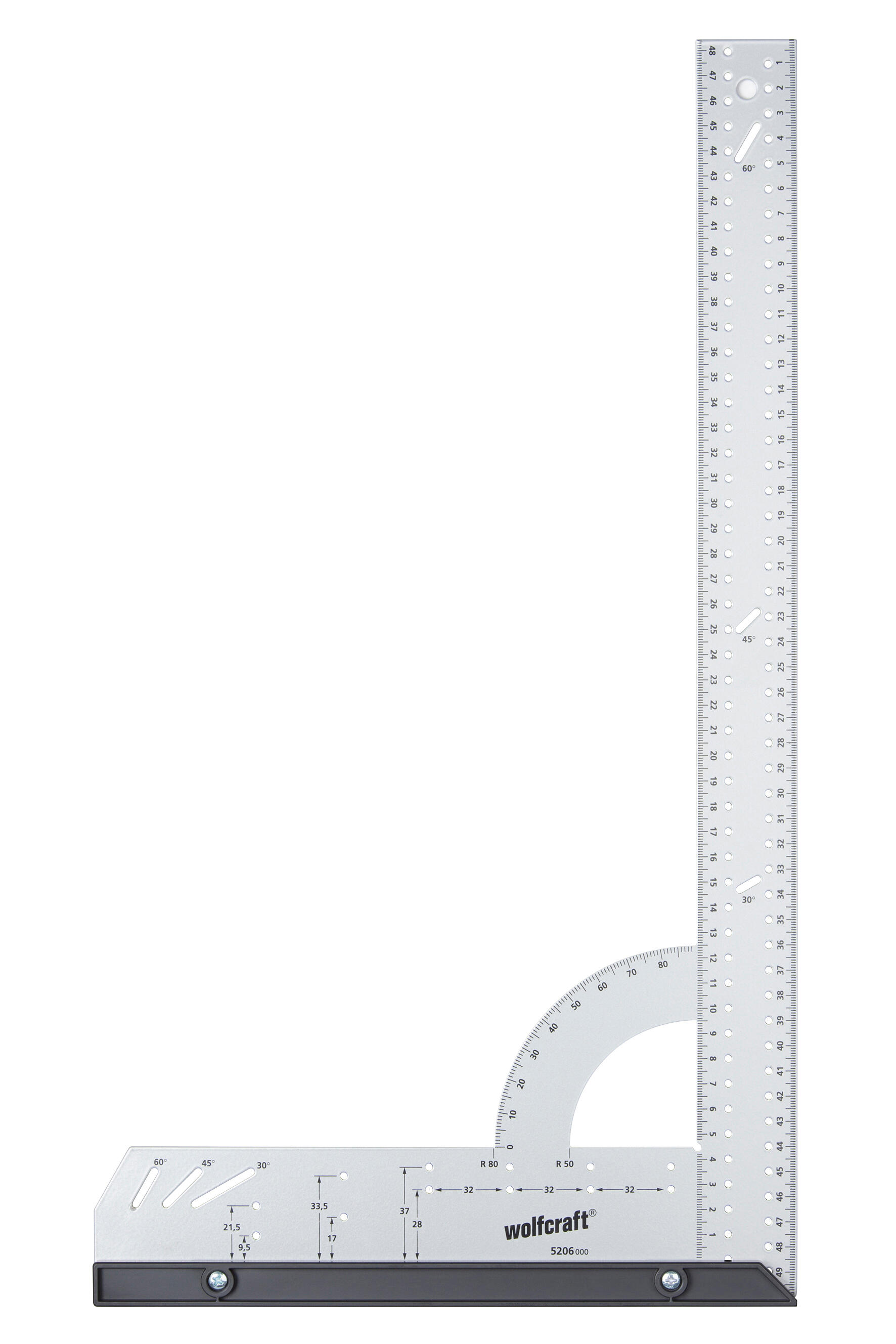Equerre multifonction 280 x 500 mm - 5206000 - WOLFCRAFT  - 2