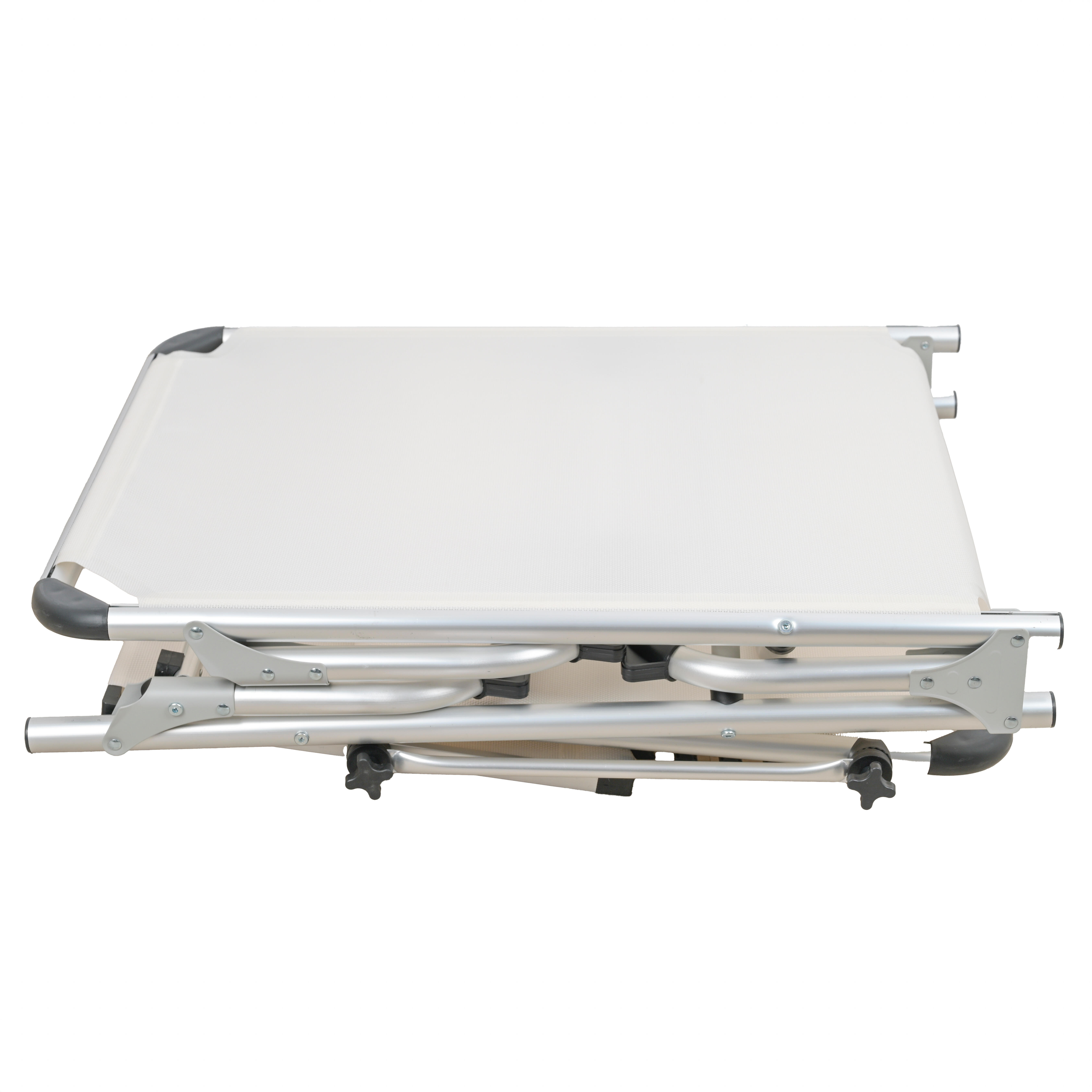Espreguiçadeira alumínio com pala para o sol 61x188 cm branco Azur - 11
