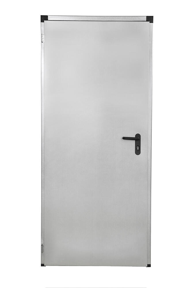 Porte de sécurité en acier pleine blanche 209X89 cm poussant droit - 2