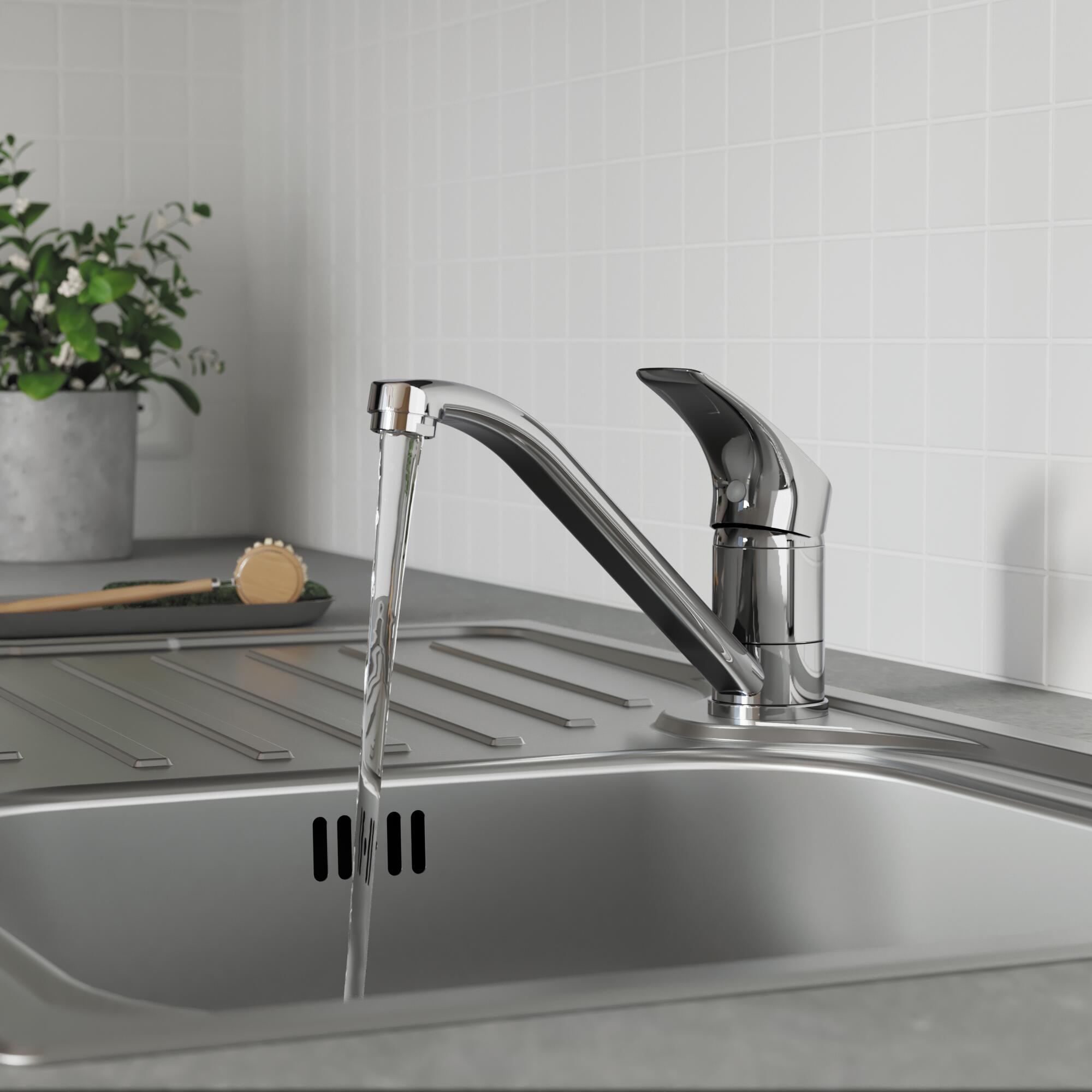 Mitigeur de cuisine chrome, Essential, DELINIA - 3