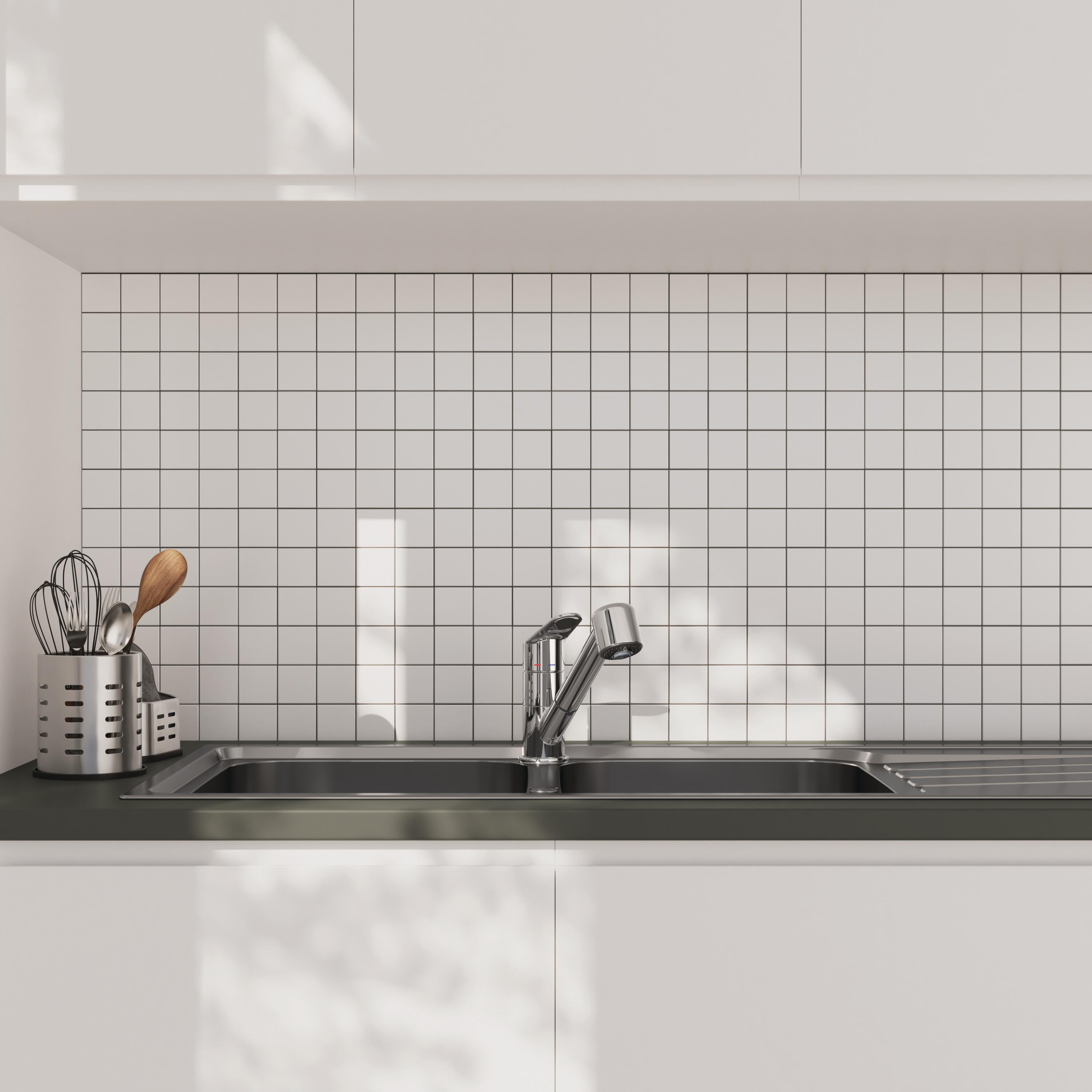 Bateria kuchenna Kemi chrom z wyciąganą wylewką K Delinia - 5